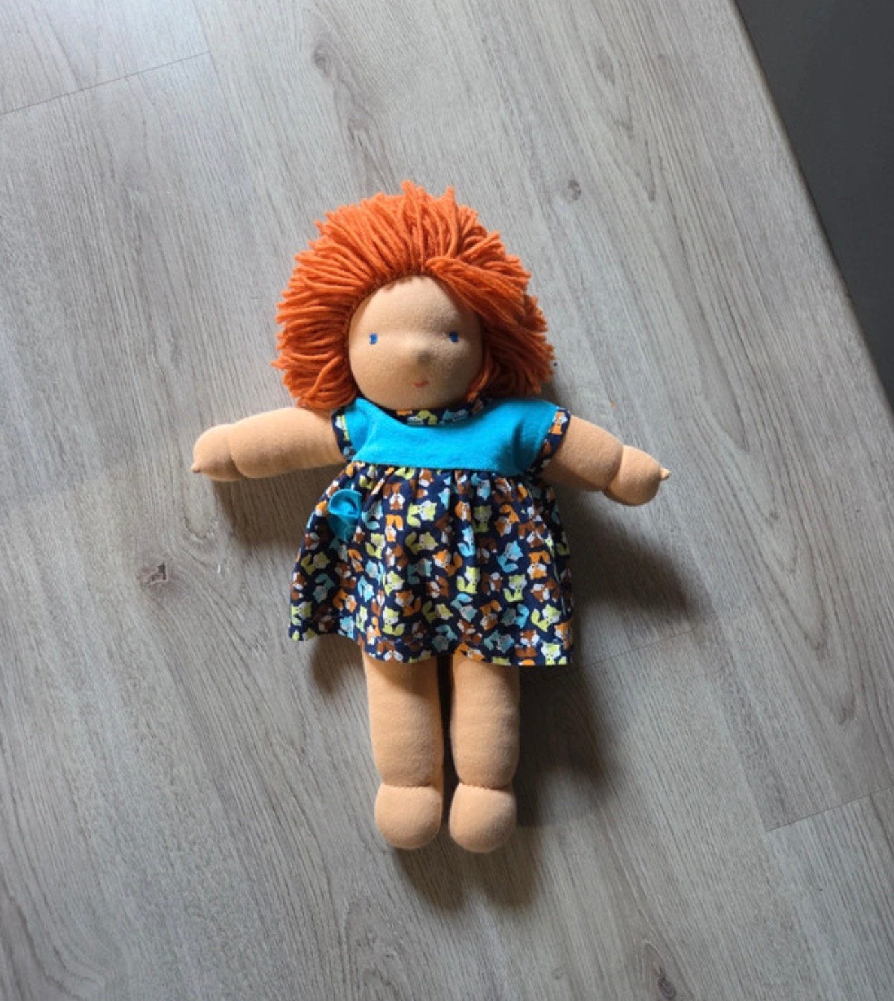 Antroposofische pop waldorf zonnekind, Ophalen of Verzenden, Zo goed als nieuw, Stoffen beer, Overige merken