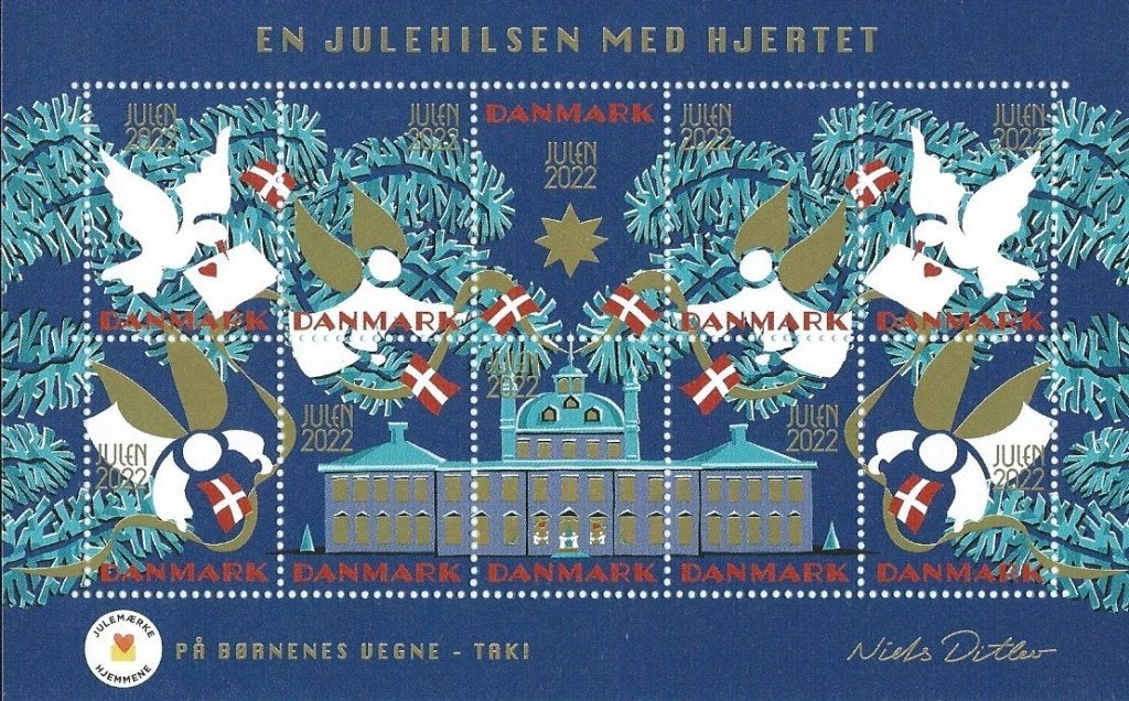Denemarken - Kerst 2022 - Drukproces - Setje - Postfris, Ophalen of Verzenden, Denemarken, Postfris