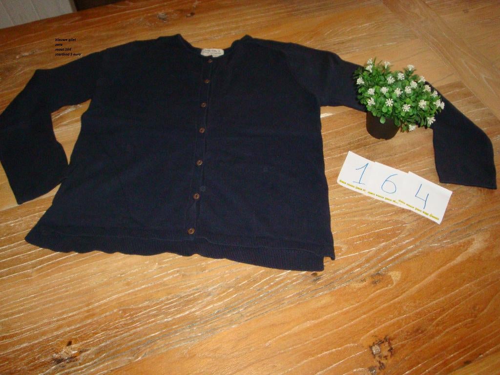 blauwe gilet zara, Meisje, Trui of Vest, ZARA, Ophalen of Verzenden