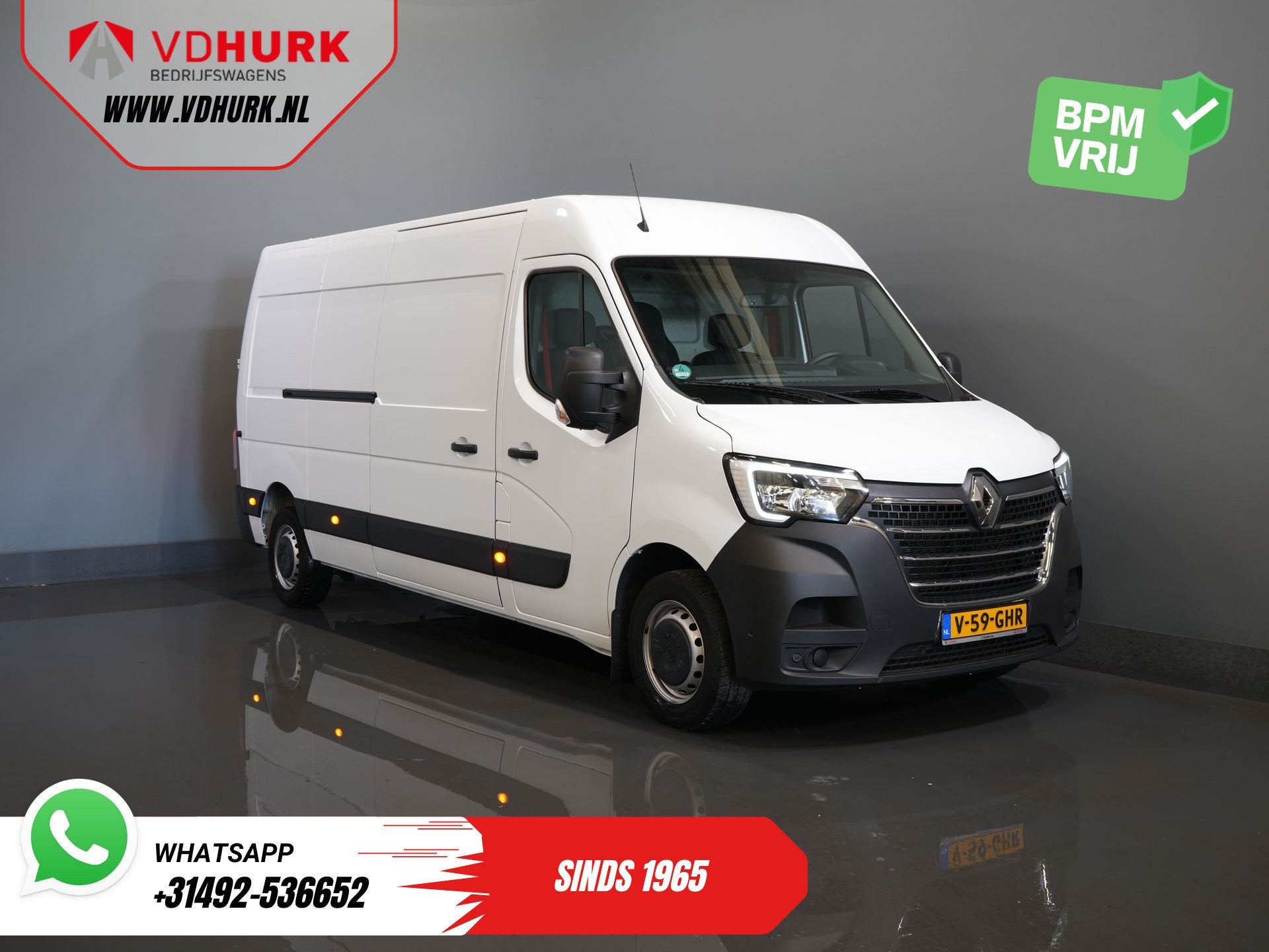 Renault Master 2.3 dCi 150 pk L3H2 NL Auto/ 270GrDeuren/ Cam, Voorwielaandrijving, Stof, Gebruikt, Euro 6