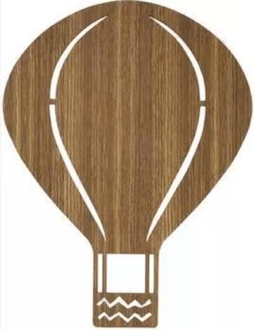 Ferm Living Air Balloon Lamp Smoked Oak, Ophalen of Verzenden, Nieuw, Overige materialen, Minder dan 50 cm