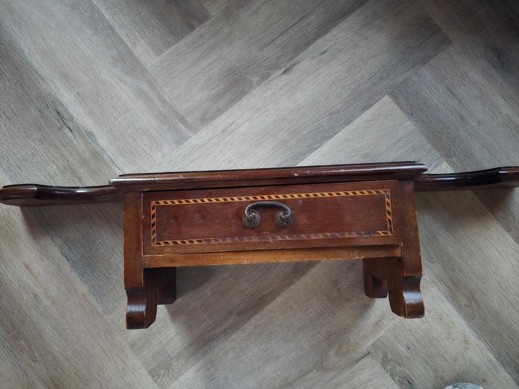 Antieke wandtafel / console tafel met lade, Antiek en Kunst, Antiek | Meubels | Tafels, Ophalen