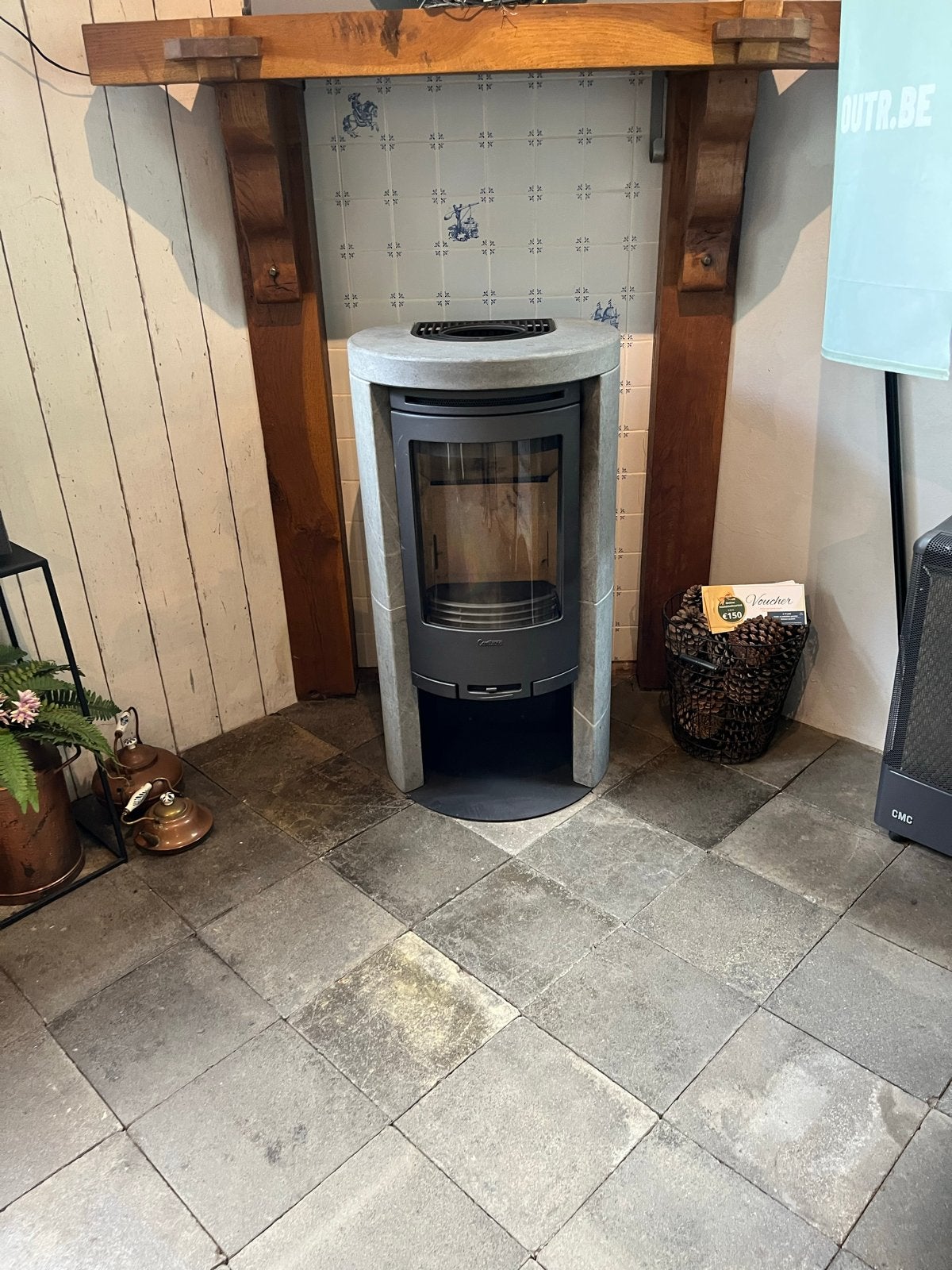 Contura 660 speksteen Houtkachel - Volledig Opgeknapt, Ophalen, Gebruikt, Houtkachel, Vrijstaand