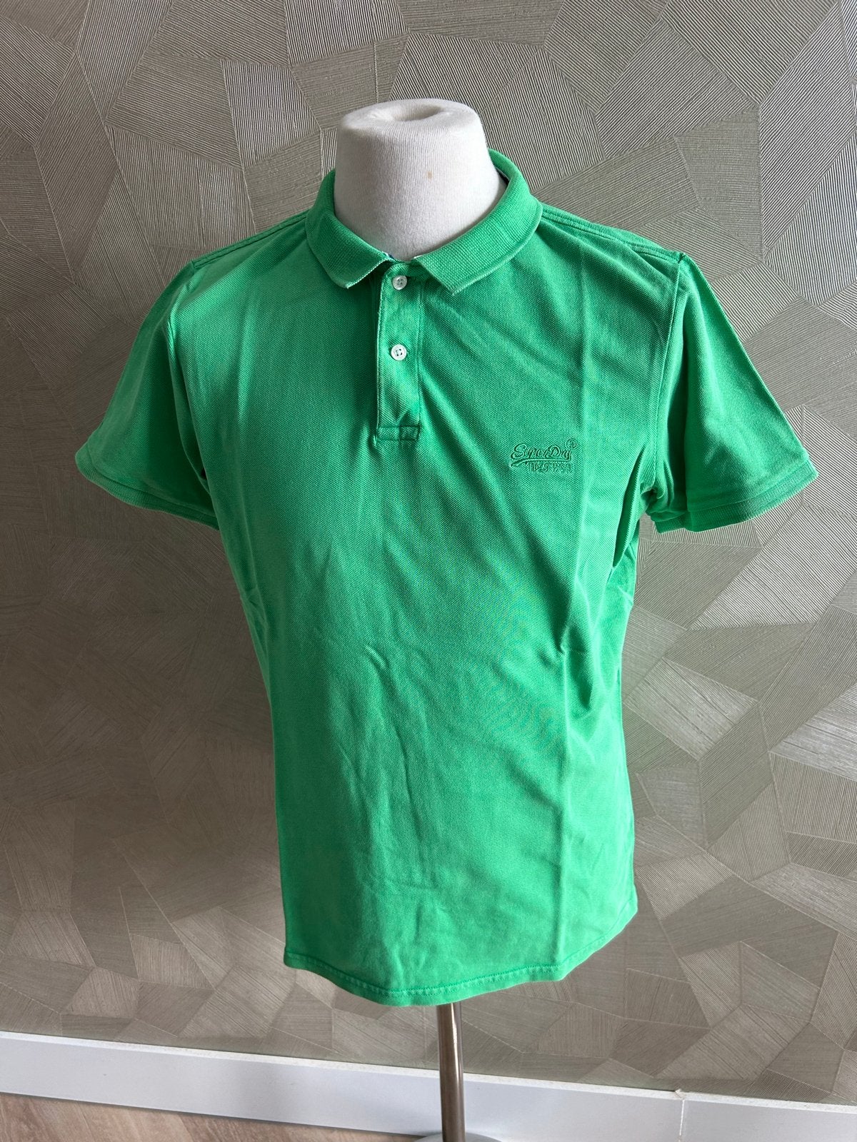 Superdry polo shirt groen XL, Ophalen of Verzenden, Zo goed als nieuw, Maat 56/58 (XL), Groen