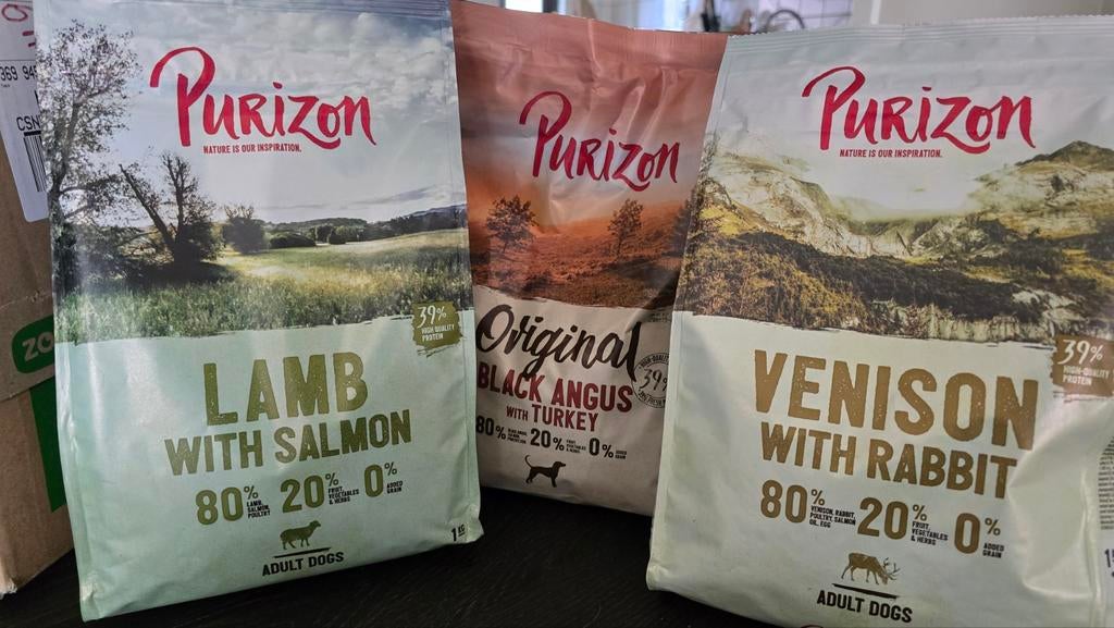 3x 1 kilo purizon hond, Ophalen, Hond