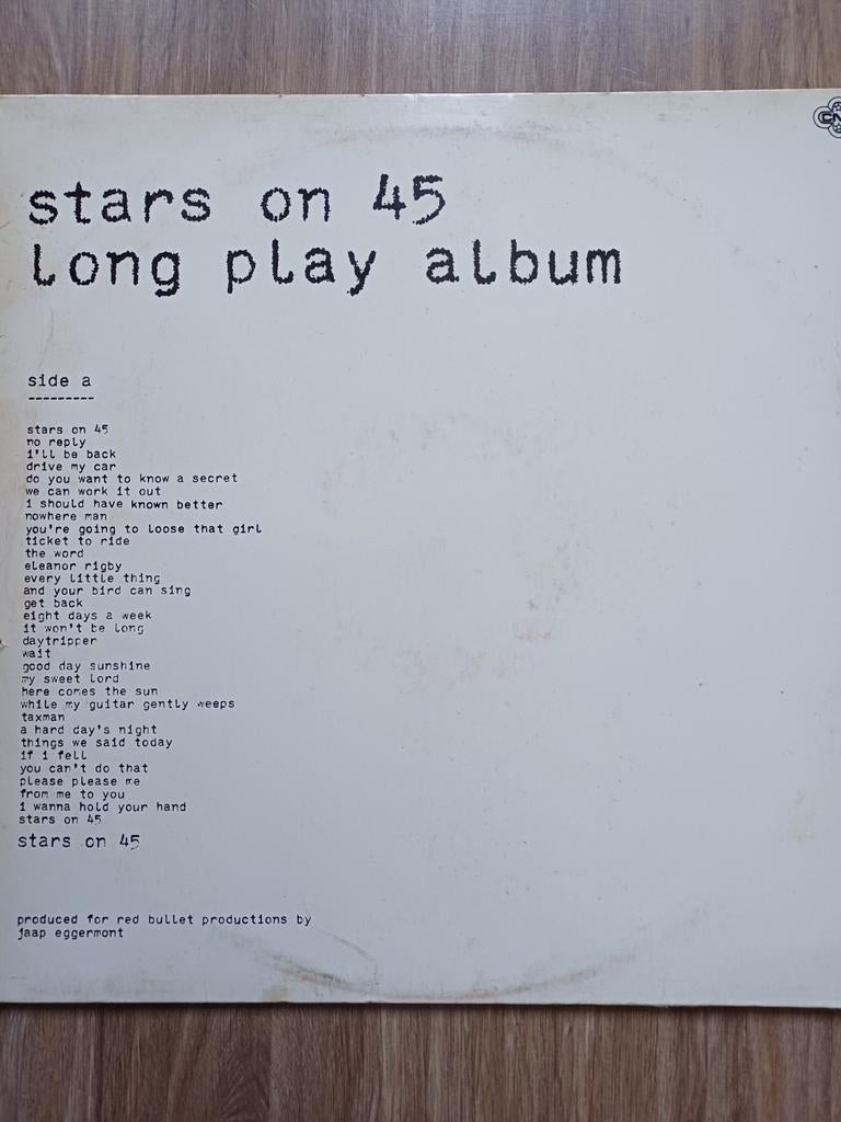Vinyl LP - Stars on 45 Long Play Album, Cd's en Dvd's, Vinyl | Pop, Ophalen, Gebruikt, 12 inch