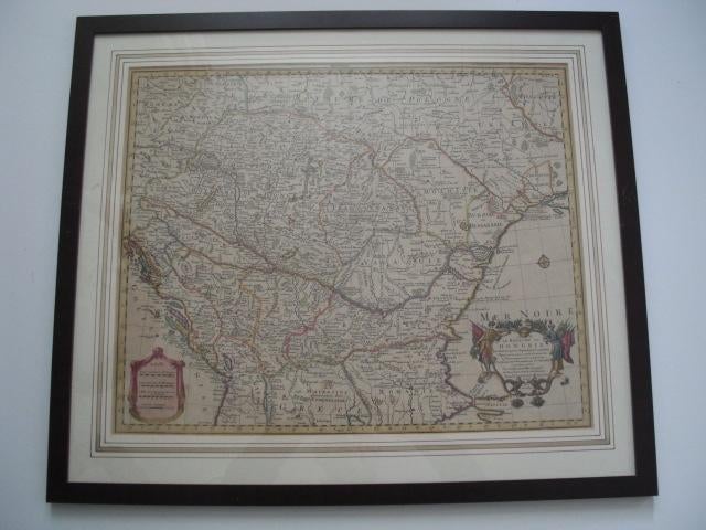 Antieke landkaart Oost-Europa, 1730, Boeken, Atlassen en Landkaarten, Voor 1800, Europa Overig, Landkaart, Ophalen