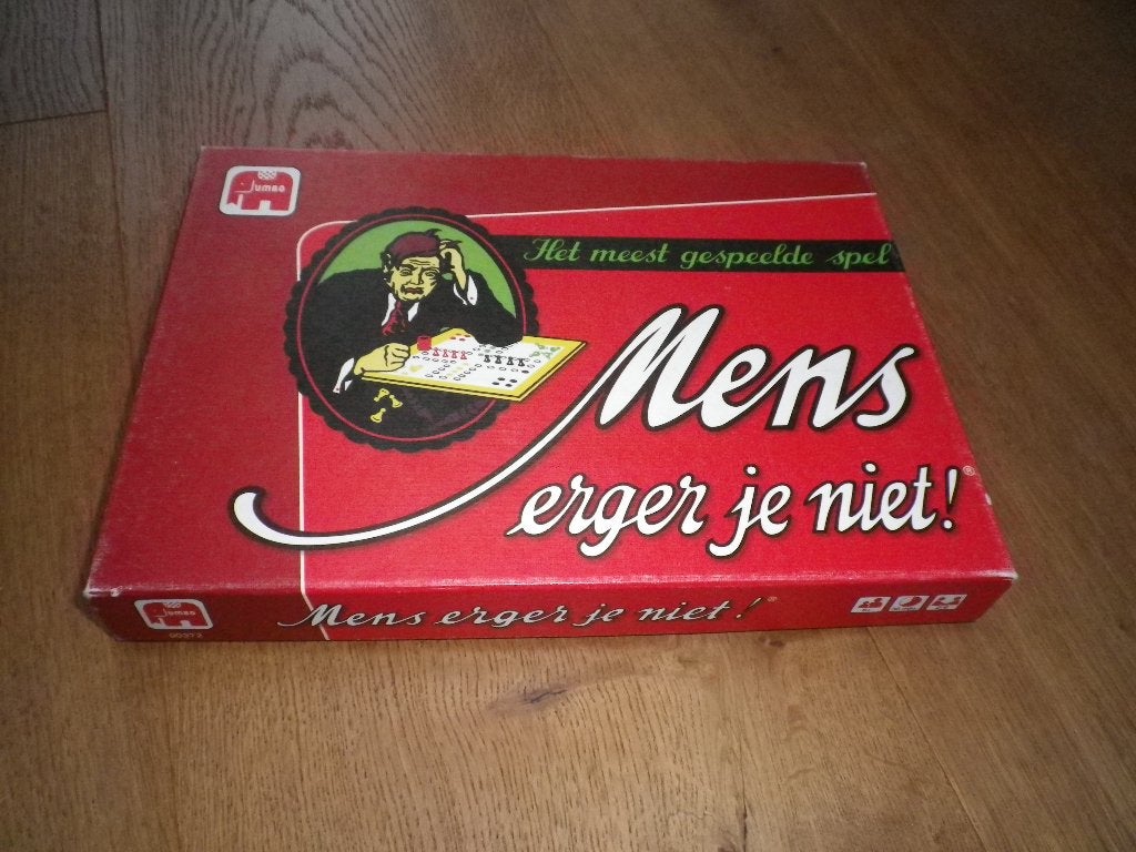 Mens erger je niet voor 4 en 6 spelers, Hobby en Vrije tijd, Gezelschapsspellen | Bordspellen, Ophalen, Zo goed als nieuw, Jumbo