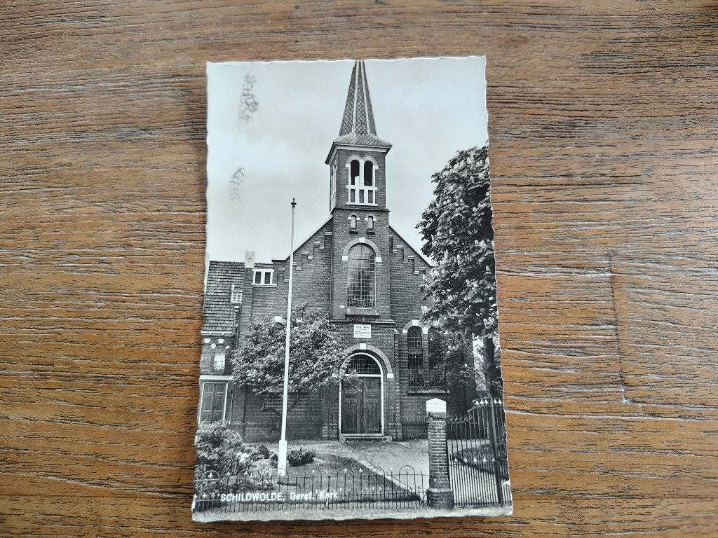Schildwolde gereformeerde kerk, Verzamelen, Ansichtkaarten | Nederland, Ophalen of Verzenden