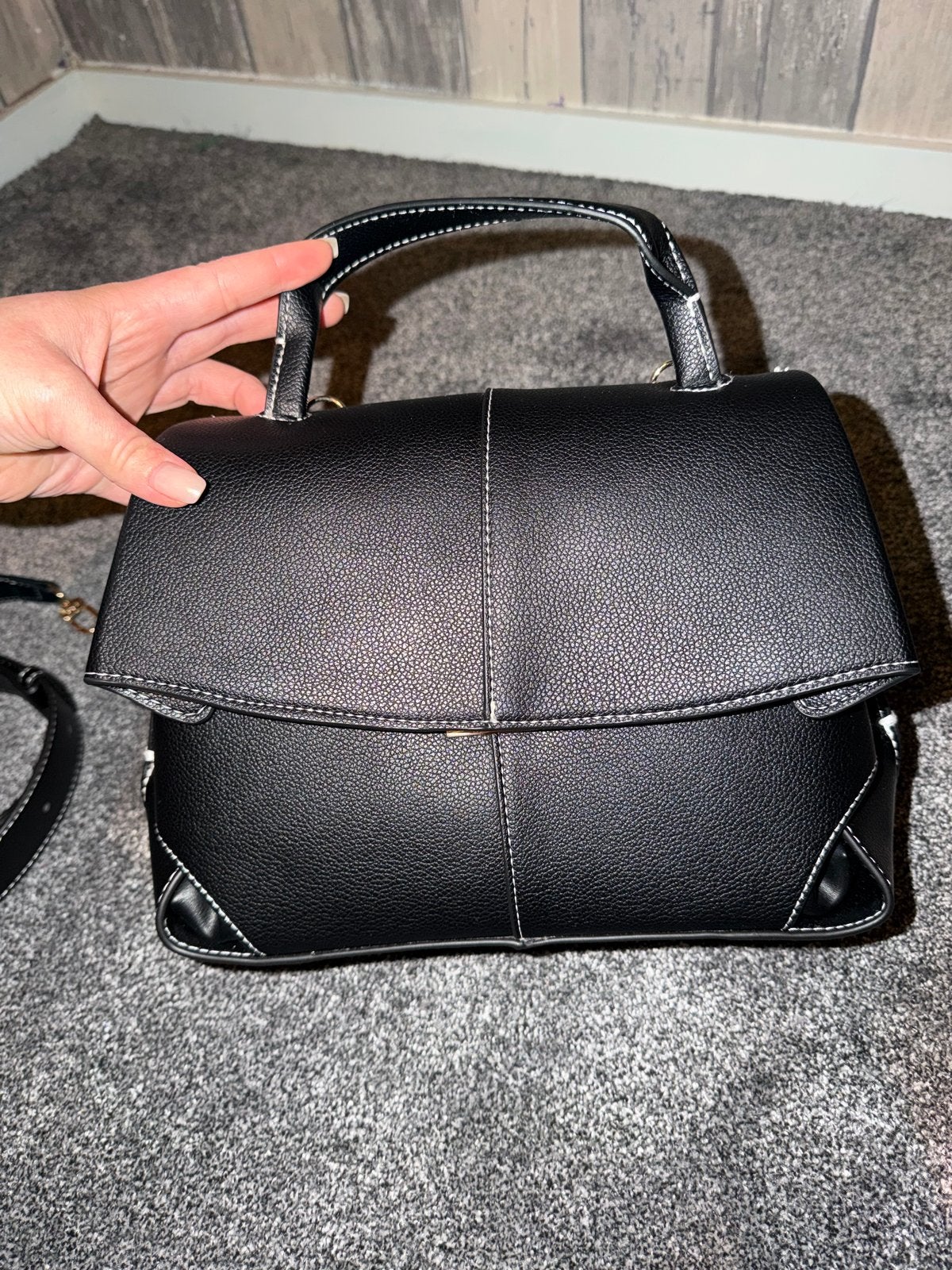 Polène Mokki handtas, Sieraden, Tassen en Uiterlijk, Ophalen of Verzenden, Zo goed als nieuw, Zwart, Handtas