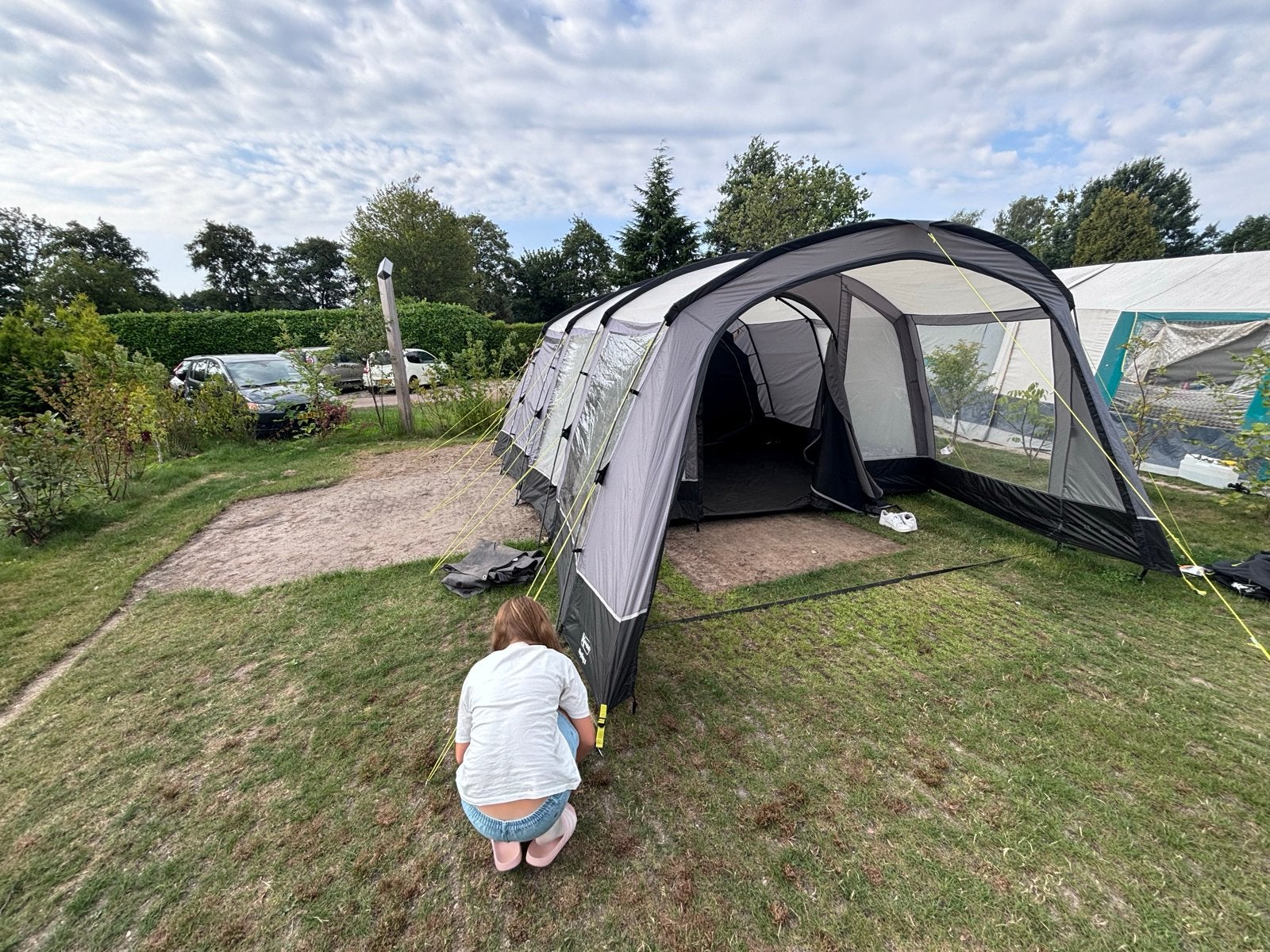 Ruime tunneltent voor 6 personen - Ideaal voor gezinnen, Caravans en Kamperen, Tenten, Ophalen, Gebruikt, Tot en met 6