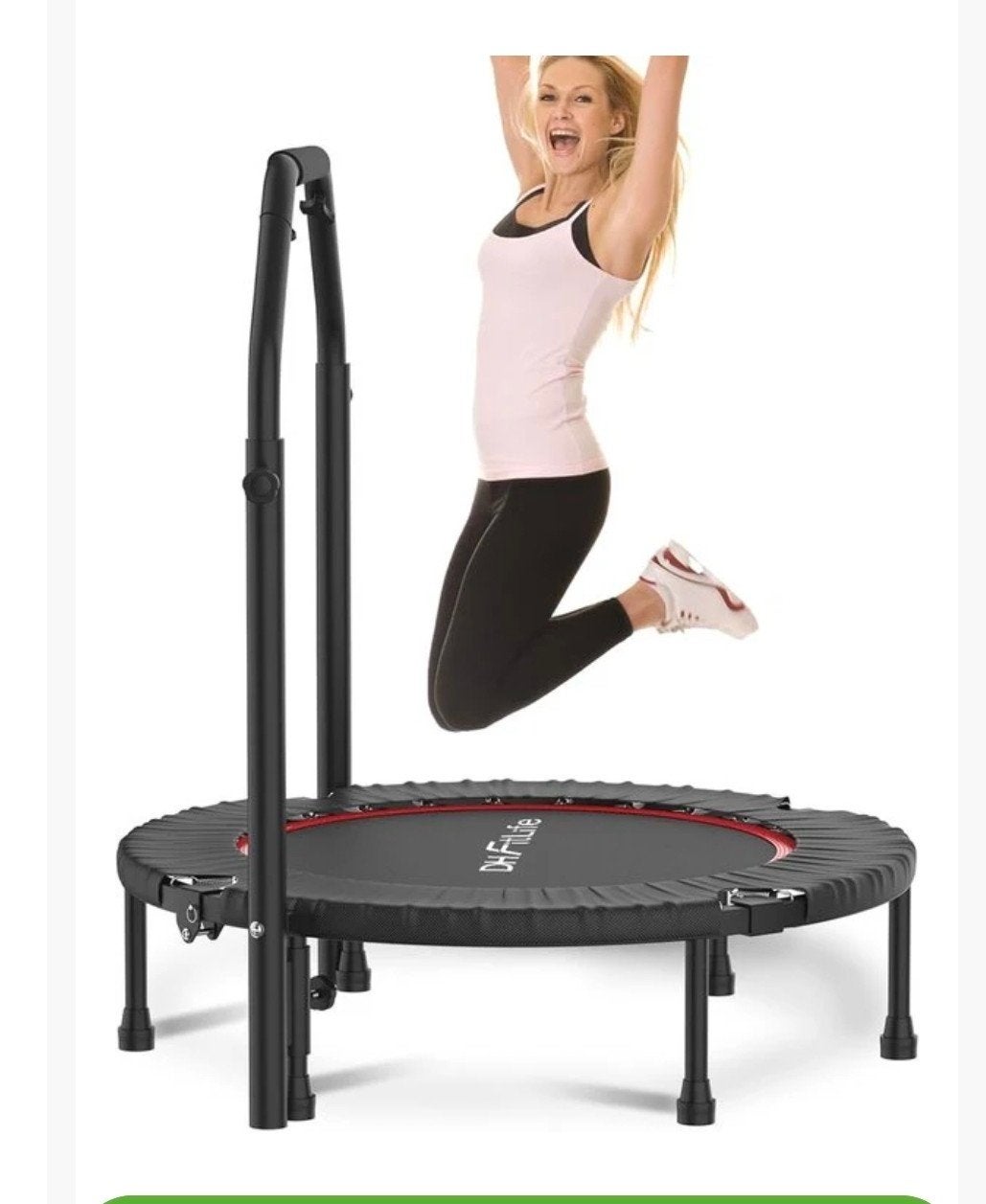Zo goed als nieuwe fitness trampoline met handvat, Ophalen