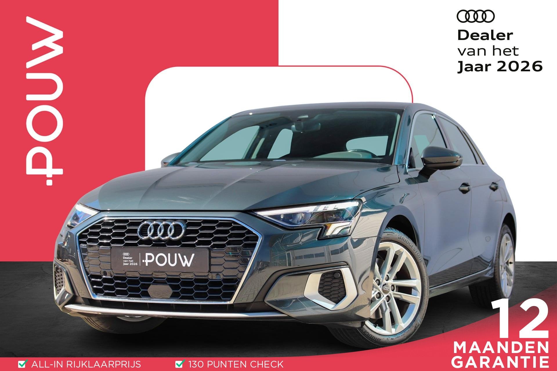 Audi A3 Sportback 30 TFSI 110pk S-tronic Business edition |, Auto's, Stof, Gebruikt, Origineel Nederlands, Bedrijf