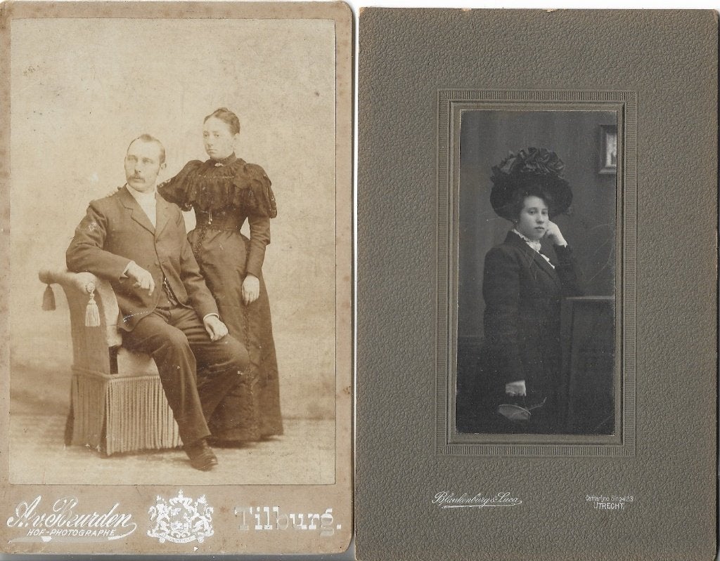 Kabinet foto's, Gebruikt, Foto, Ophalen of Verzenden, Voor 1940