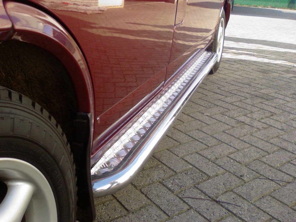 VW T4 Sidebars buis 60 mm met aluminium treeplank, Niet ingevuld, Niet ingevuld, Niet ingevuld