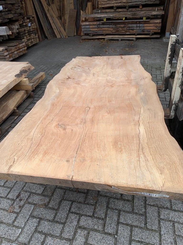 Zeldzaam groot formaat boomstam tafelblad 143 cm x 2,93m !, 100 tot 150 cm, Ophalen of Verzenden, Vijf personen of meer, Rechthoekig