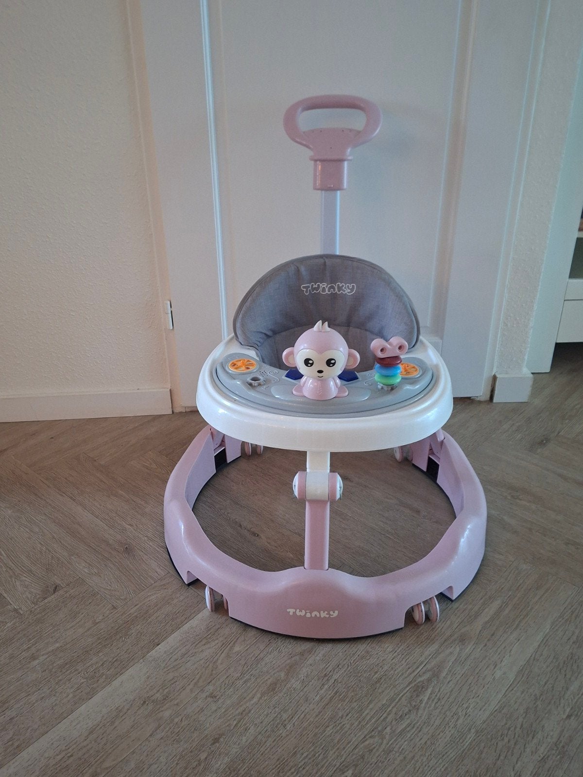 Twinky Babywalker / Loopstoel - Roze, Kinderen en Baby's, Ophalen, Zo goed als nieuw