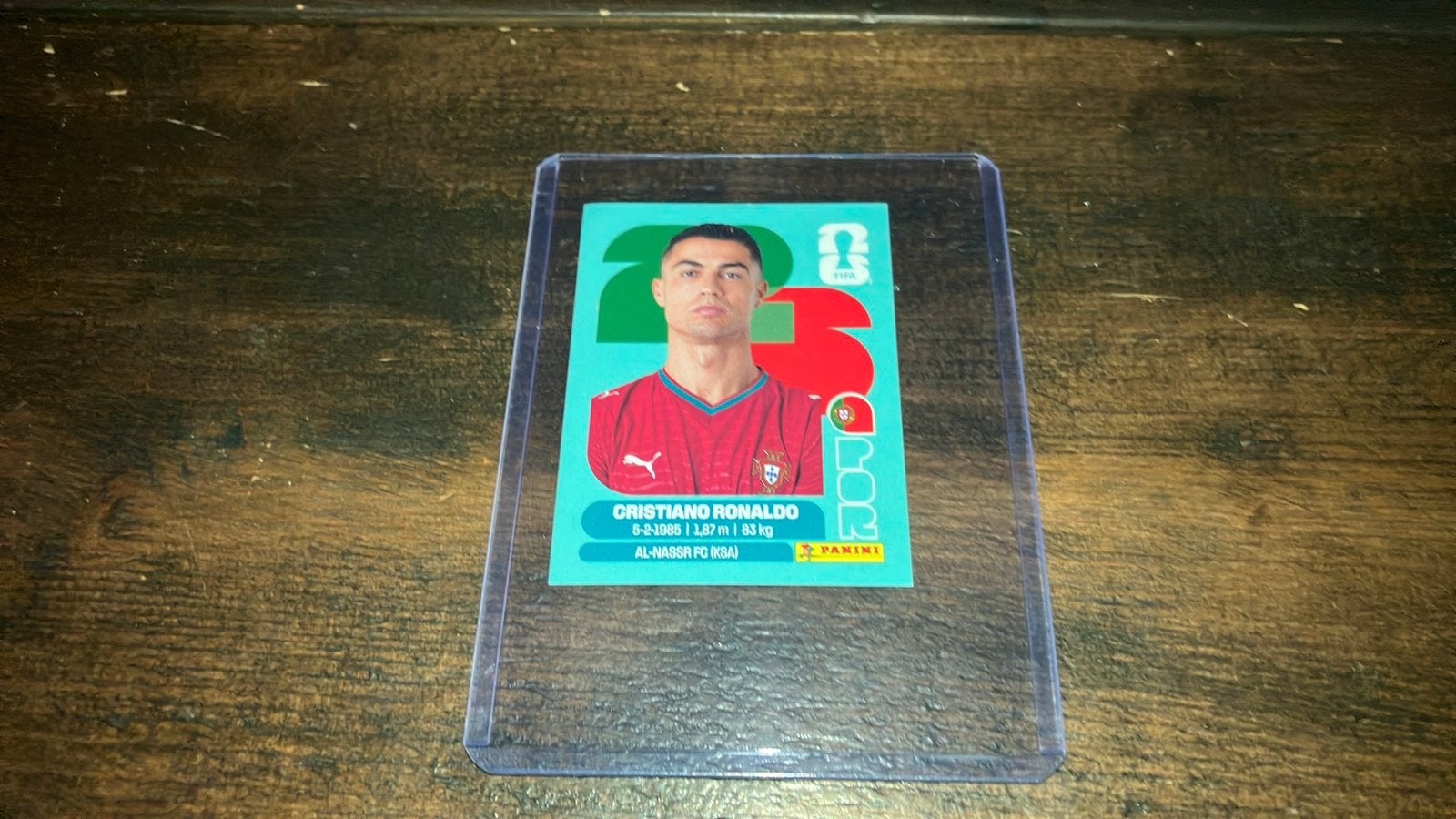 Cristiano Ronaldo panini sticker nr 15 Portugal WK 2026, Ophalen of Verzenden, Zo goed als nieuw, Sticker