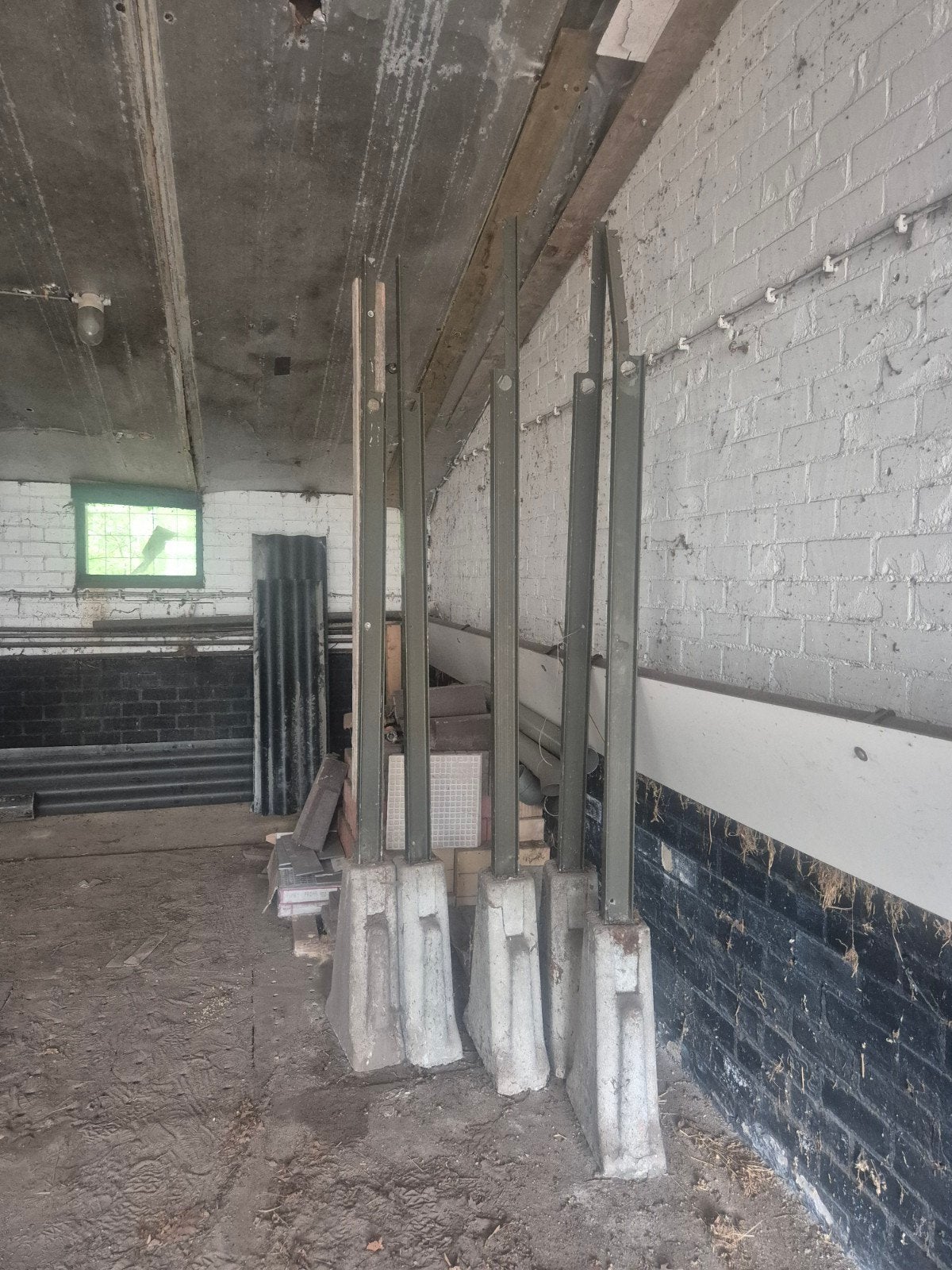 afrastering palen met betonnen voet - Gebruikt, Ophalen, Gebruikt, Minder dan 180 cm, Overige typen