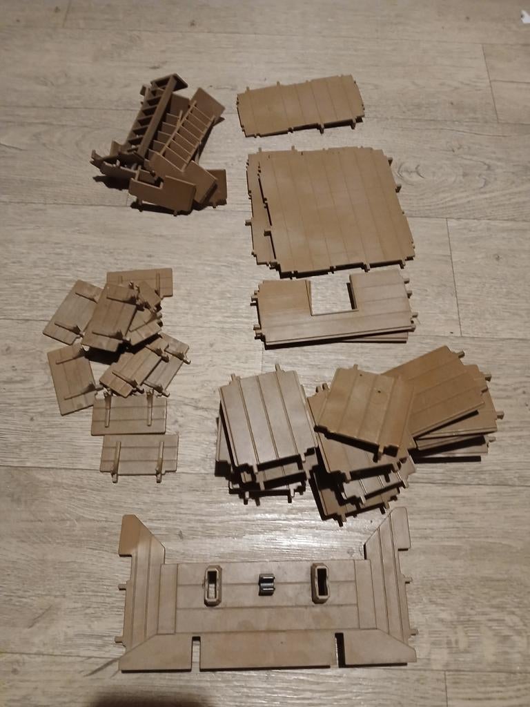 Playmobil Kasteel onderdelen vloeren weergang poort trappen, Ophalen of Verzenden, Gebruikt