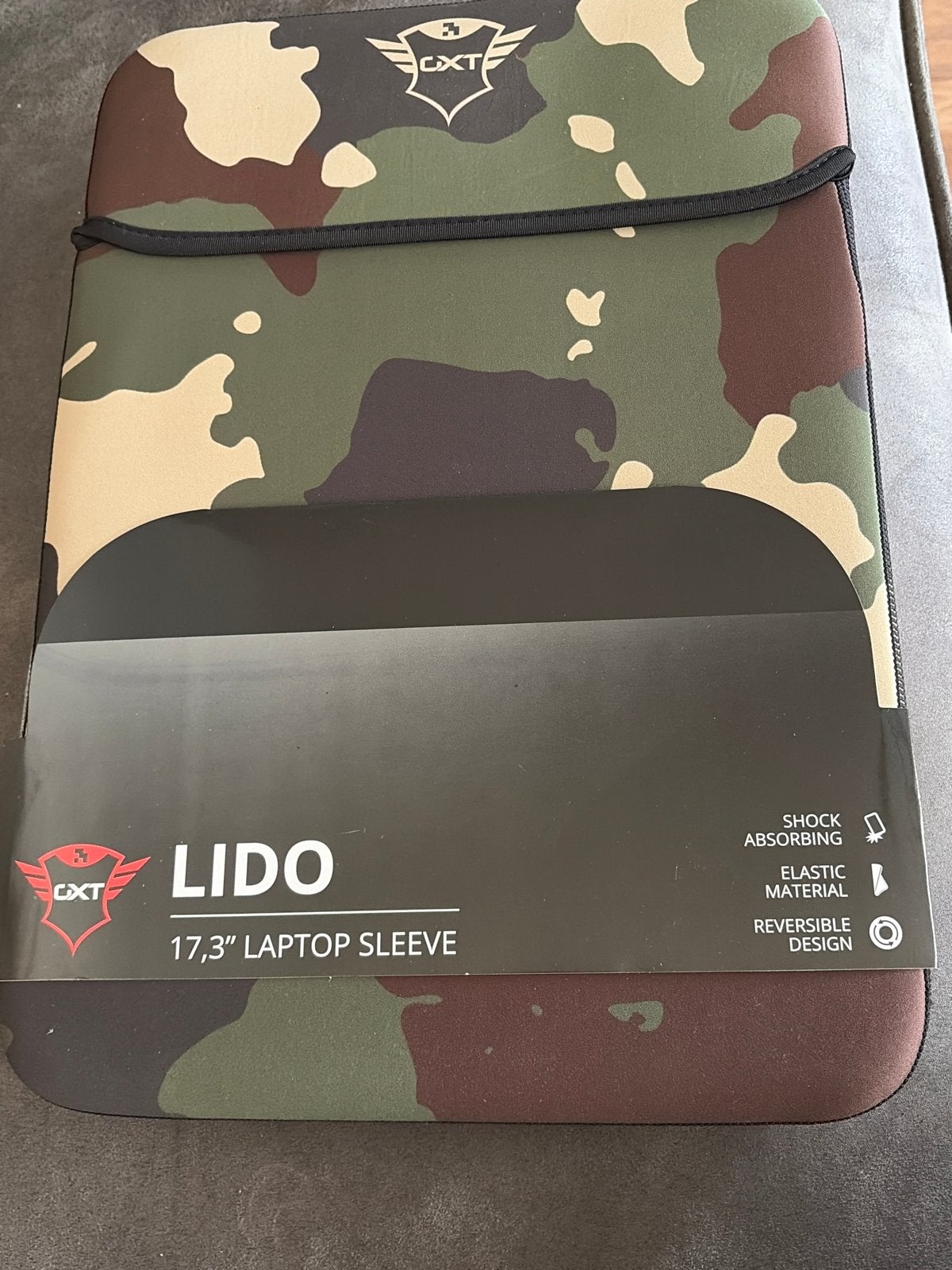 Trust LIDO 17.3" Laptop Sleeve Camouflage, Computers en Software, Ophalen of Verzenden, 17 inch of meer, Nieuw