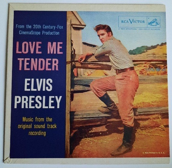 Elvis Presley love me tender oranje label usa, Ophalen of Verzenden, Zo goed als nieuw, Pop
