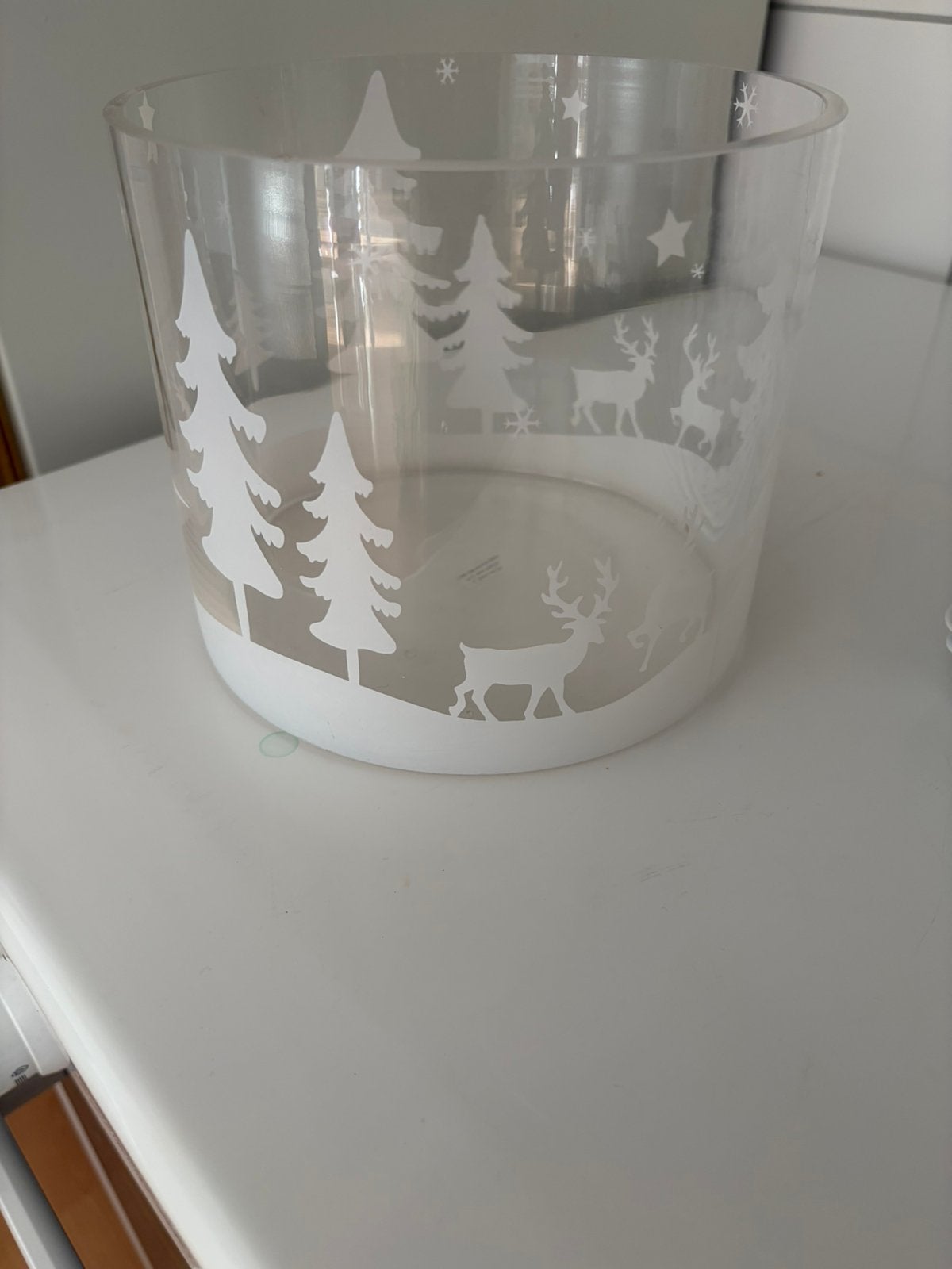 Kerst windlicht, Diversen, Ophalen of Verzenden, Zo goed als nieuw