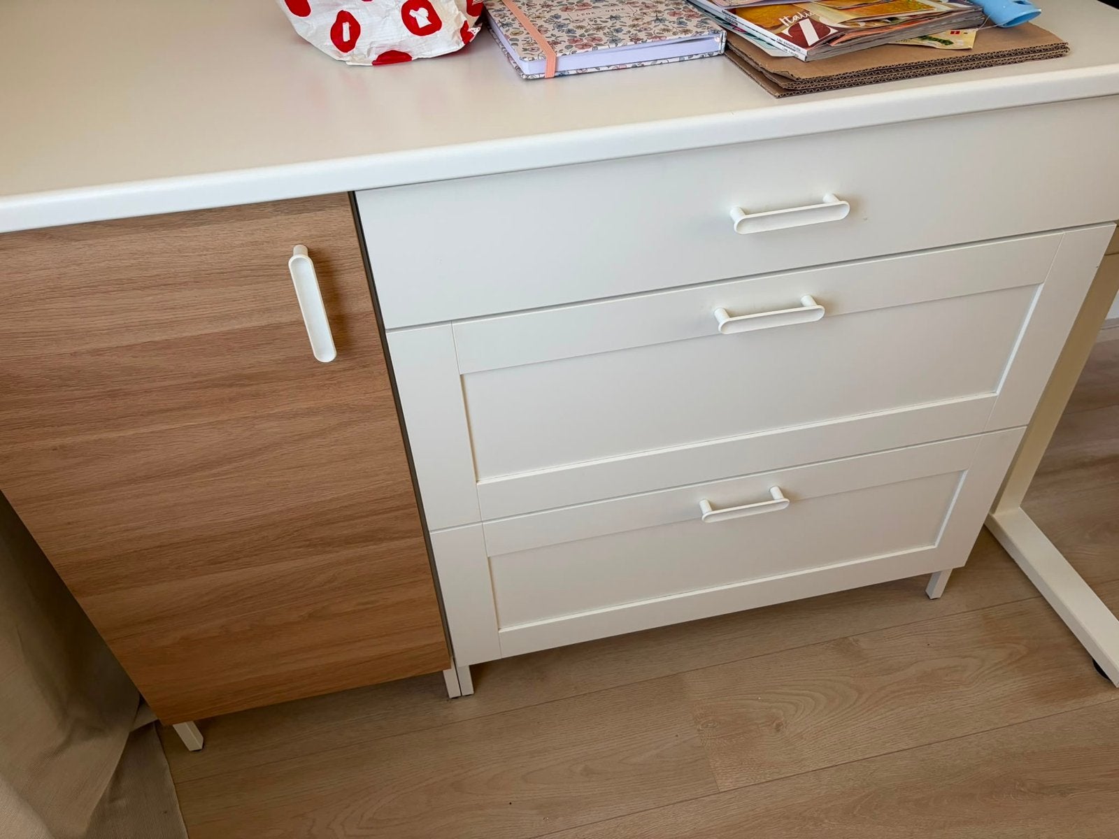 IKEA ENHET Aanrechtkast met lades en deur, 128x90x60 cm, Huis en Inrichting, Overige typen, Ophalen, Zo goed als nieuw, IKEA
