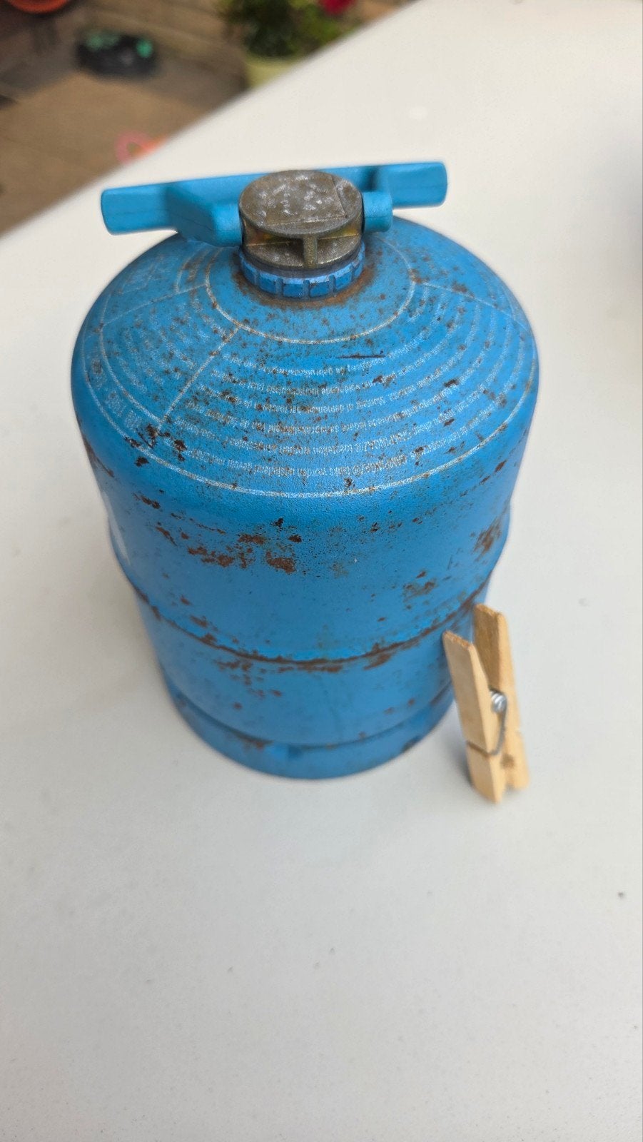 Campingaz gasfles 901  Leeg, Ophalen, Gebruikt