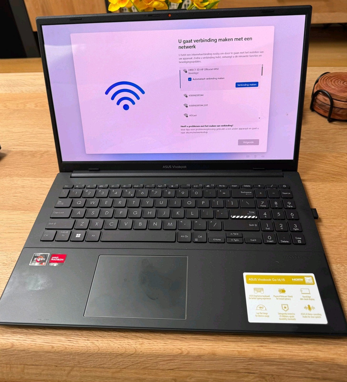 ASUS Vivobook Go 15 OLED E1504FA-L1367W AMD Ryzen 5, Ophalen, Met videokaart, ASUS, Nieuw