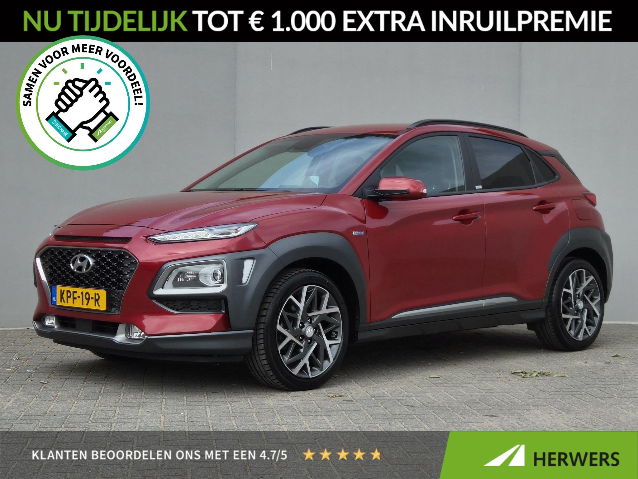 Hyundai Kona 1.6 GDI HEV Premium / Dealer onderhouden / Head