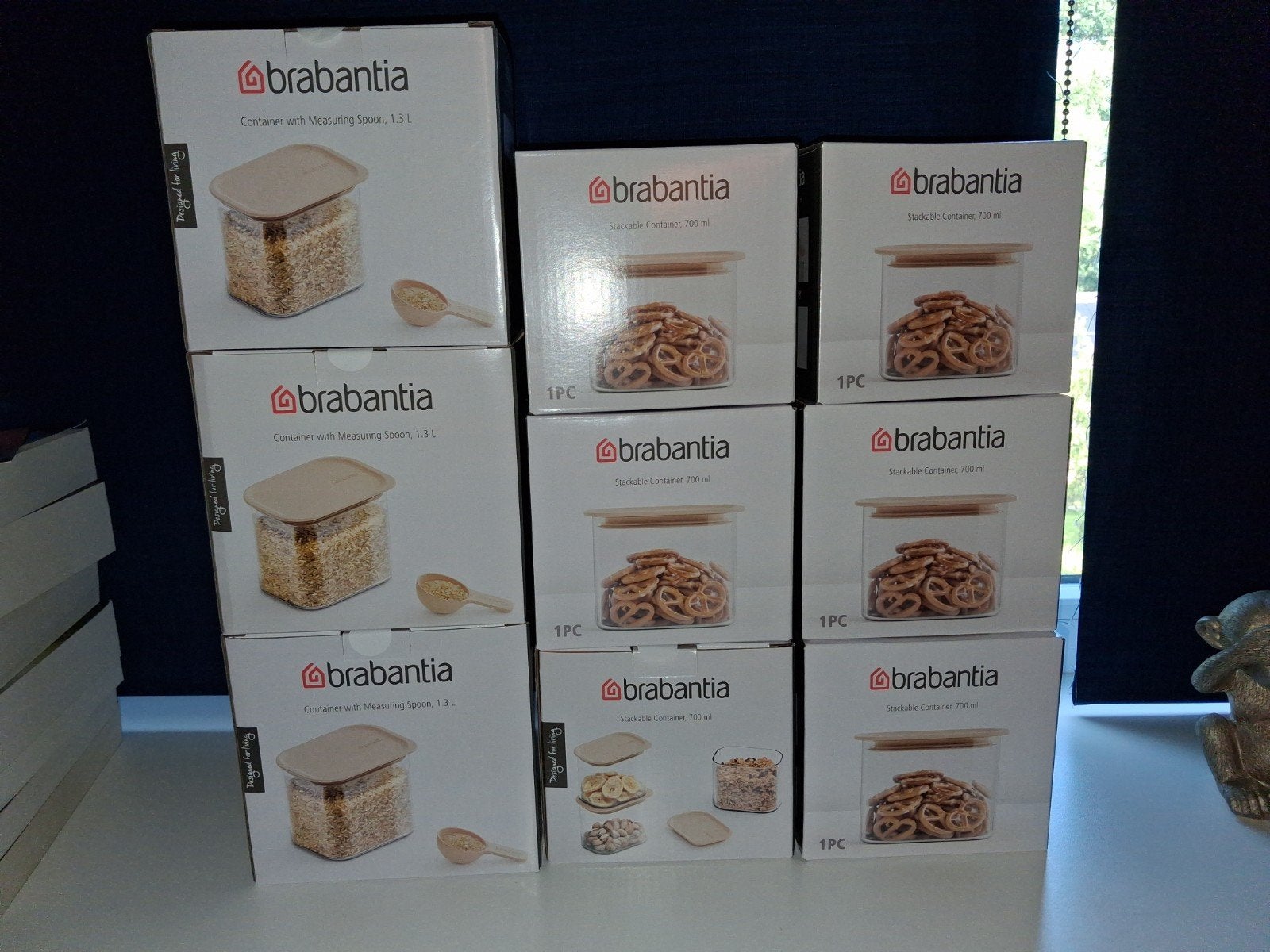Brabantia Voorraadpotten - Nieuw Albert heijn, Beige, Kunststof, Nieuw, Ophalen of Verzenden