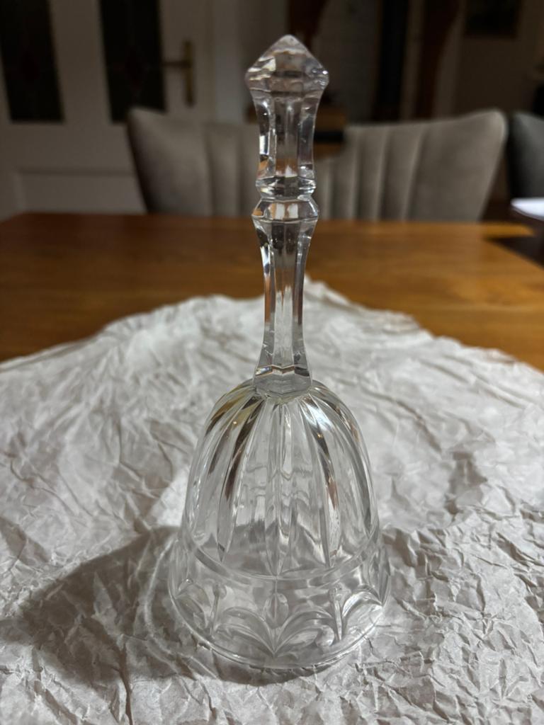 Prachtige Kristallen Bel - Decoratief en Klassiek, Antiek en Kunst, Antiek | Glas en Kristal, Ophalen of Verzenden