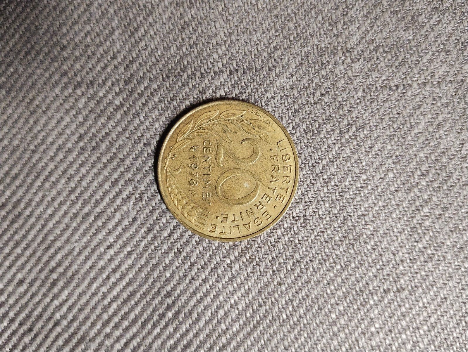 20 Centimes Frankrijk 1978 (M-0306), Verzenden, Frankrijk, Losse munt