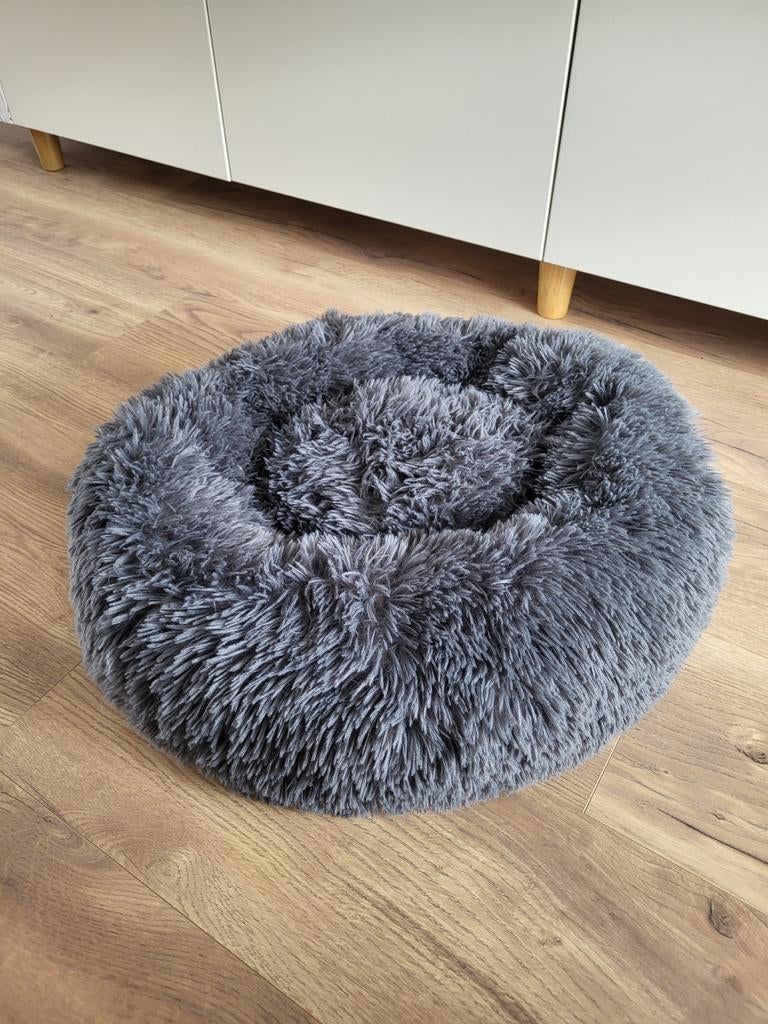 (Ruilen voor natvoer) Fluffy Donut 55 cm mand hondje of kat, Dieren en Toebehoren, Kattenmanden, Ophalen, Gebruikt, Polyester