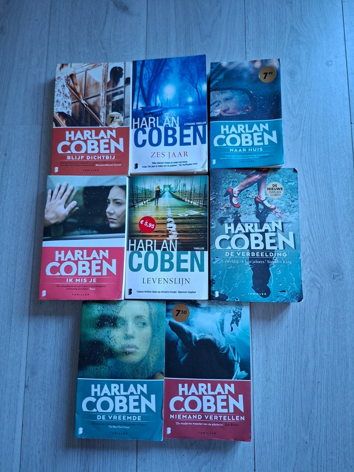 8 boeken Harlan Coben, Ophalen of Verzenden, Gelezen, Harlan Coben