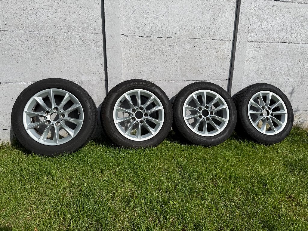 Originele BMW Style 411 16” velgen + Pirelli Runflat banden, Ophalen, Gebruikt, 16 inch, Banden en Velgen