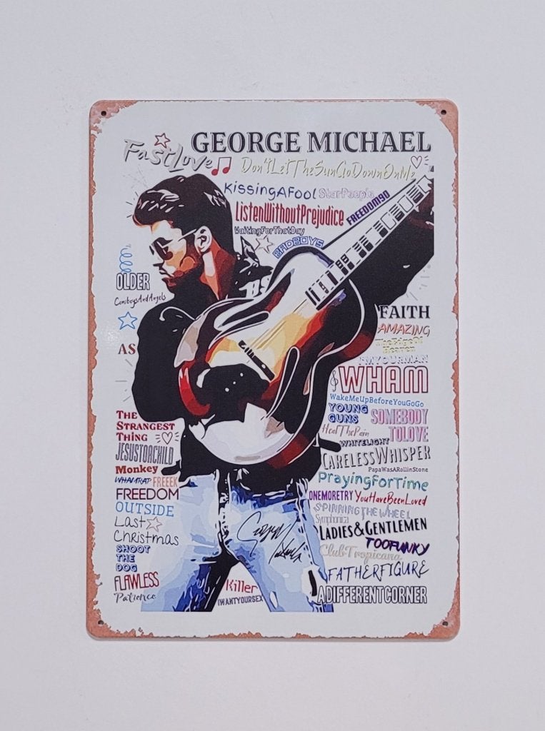 George Michael Wham reclamebord van metaal wandbord deco, Info@deconoord.nl, Deco Noord, Nieuw, Ophalen of Verzenden