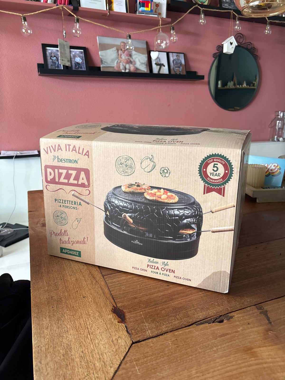 Bestron Viva Italia Pizzarette - 4 personen, Ophalen, Gebruikt