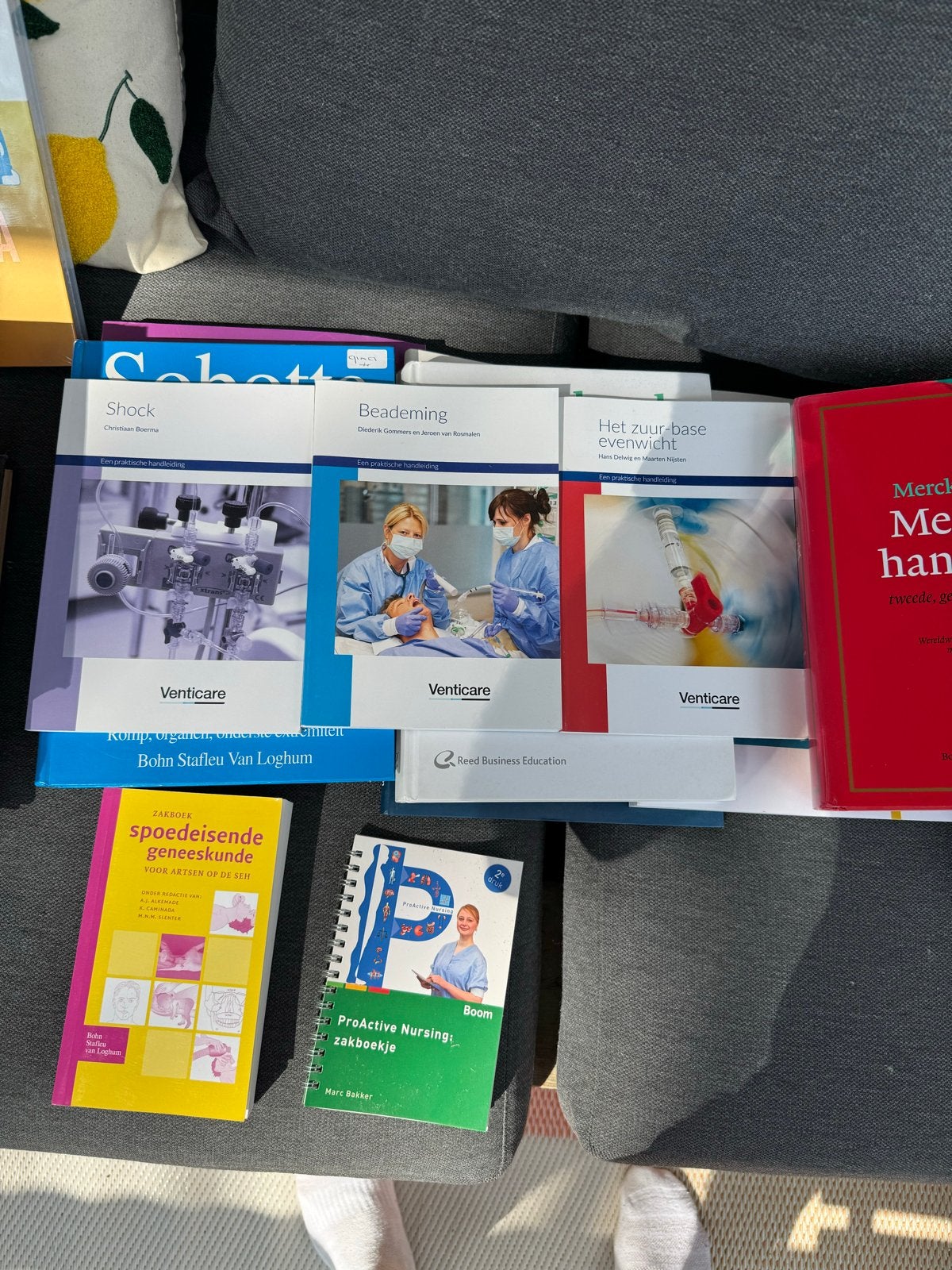 Medische boeken: Shock, Beademing, Zuur-base, Spoedeisende, Ophalen, Beta, Zo goed als nieuw, HBO