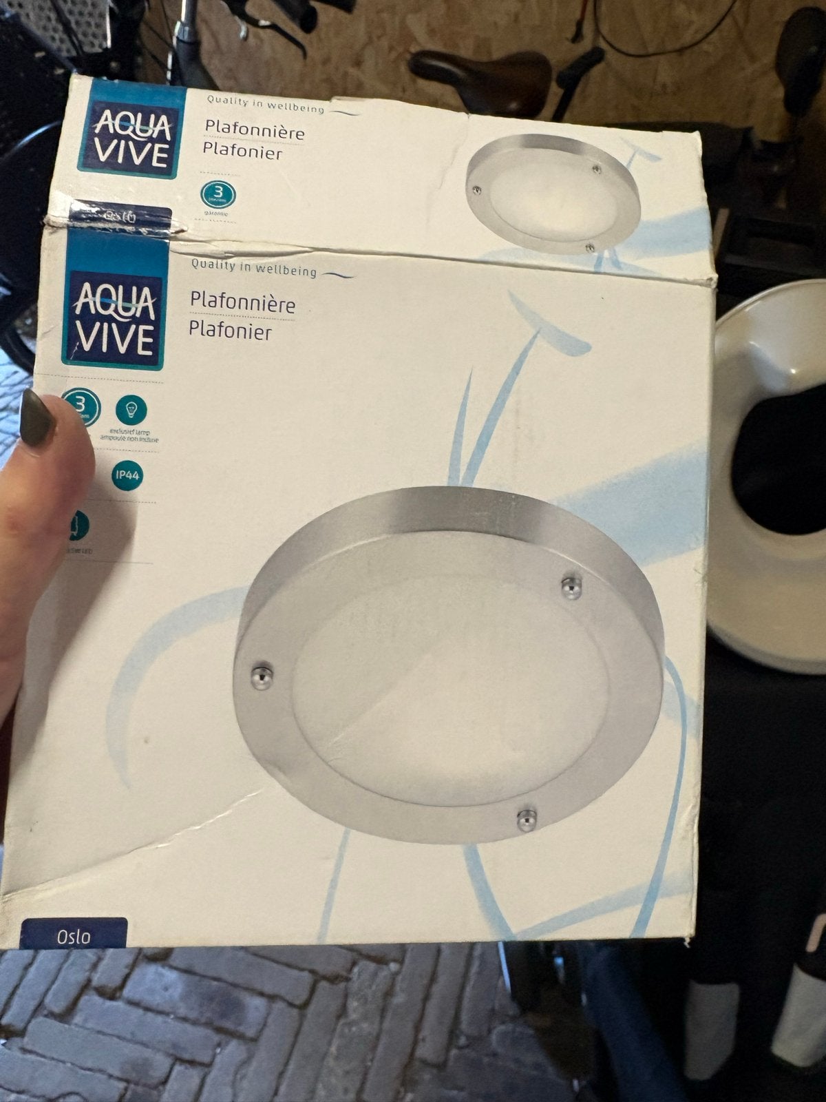 Aqua Vive Plafonnière Oslo - Nieuw in doos, Zilver, Modern, LED, Nieuw