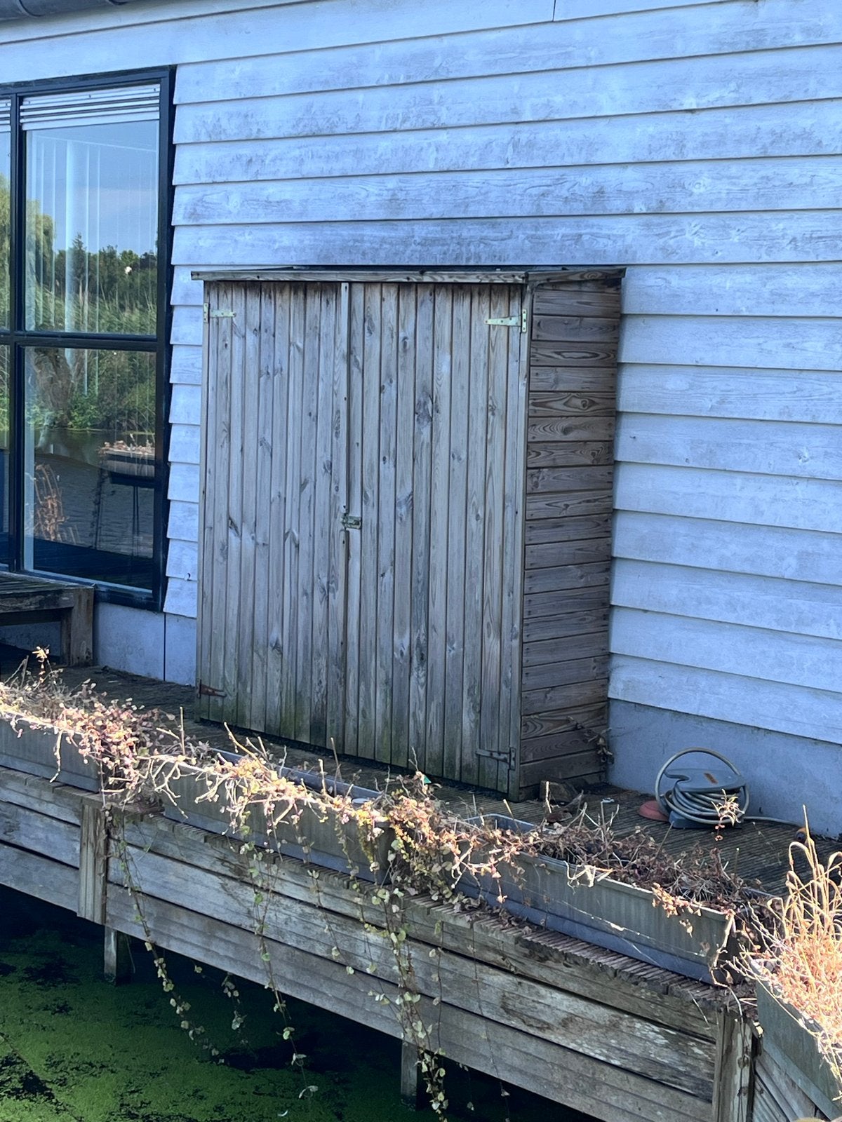 Houten buitenkast met planken - Ideaal voor opslag, Ophalen, Gebruikt, Hout, Overige typen