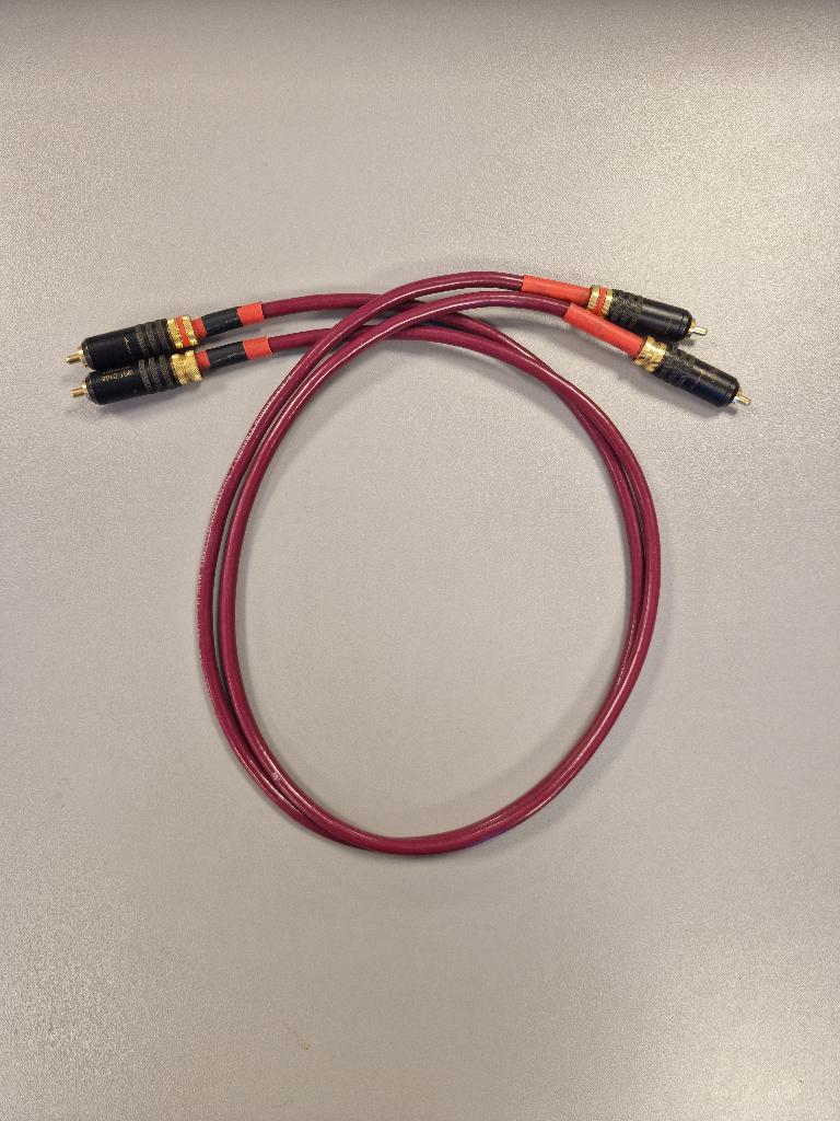 ✅ Black Rhodium Symphony RCA interlinks 80 cm |  WBT 0144, Ophalen of Verzenden, Zo goed als nieuw, Minder dan 2 meter, Interlink-kabel