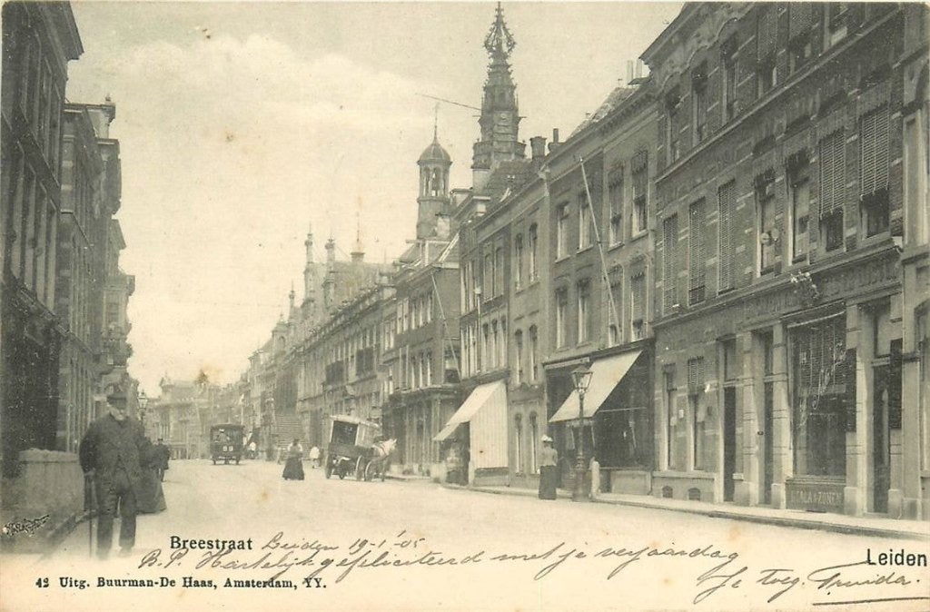 701-007-031 Leiden Breestraat, Ophalen of Verzenden, Voor 1920, Zuid-Holland