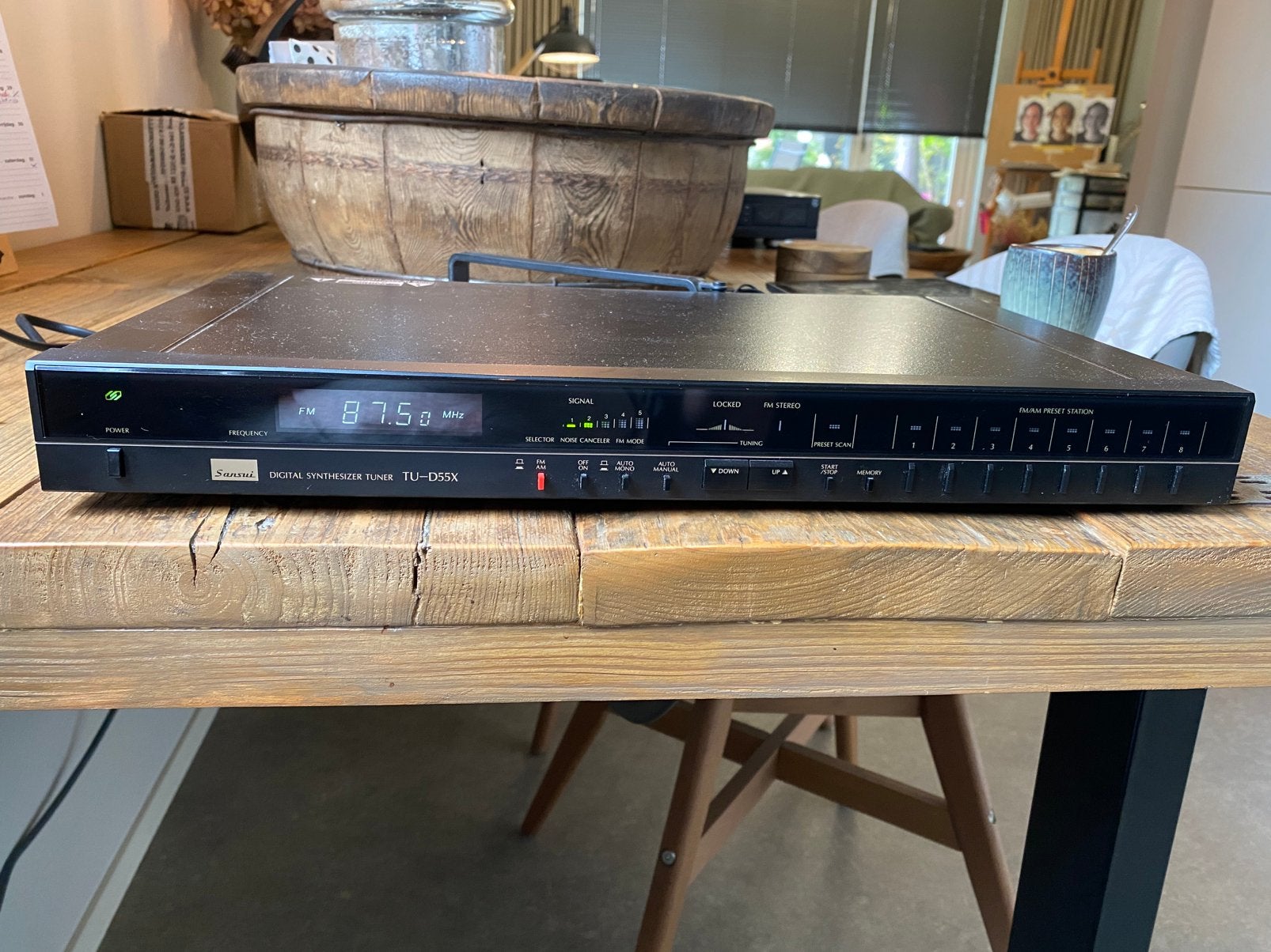 Sansui TU-D55X zwart FM/AM, Ophalen, Gebruikt