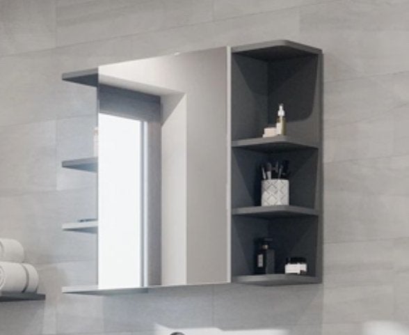Nieuwe badkamer spiegelkast met open vakken | Wit |, Spiegelkast, Nieuw, Minder dan 25 cm, Minder dan 100 cm