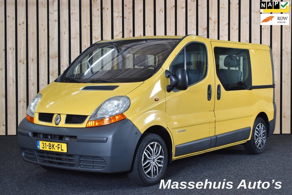 Renault Trafic 1.9 dCi L1H1 Rolstoel Bus 1e eig. Airco Trekh, Auto's, Bestelauto's, Gebruikt, Startonderbreker, 4 cilinders, Renault