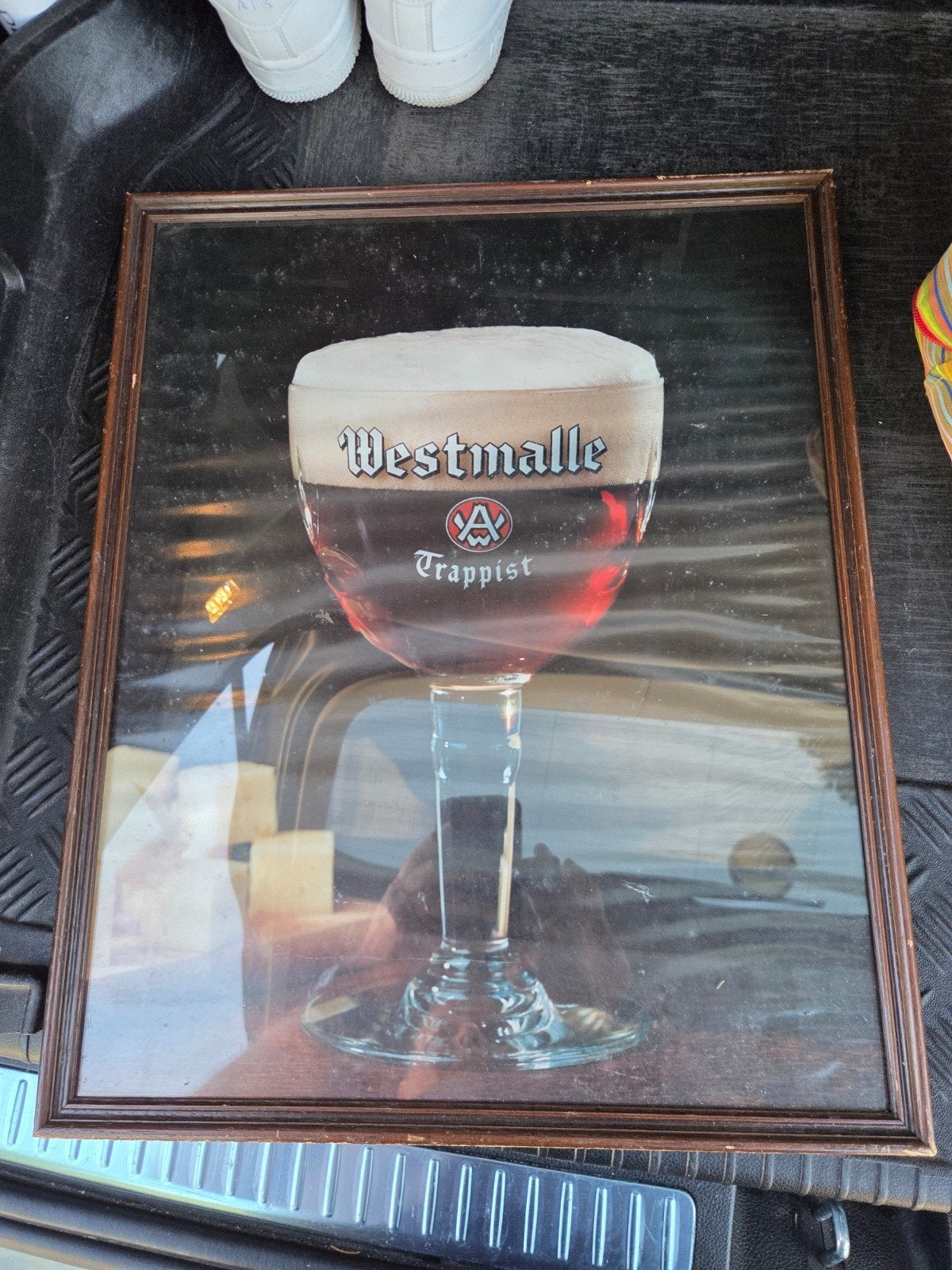 Ingelijste Westmalle Trappist poster, 50 – 75, Minder dan 50 cm, Gebruikt, Ophalen of Verzenden