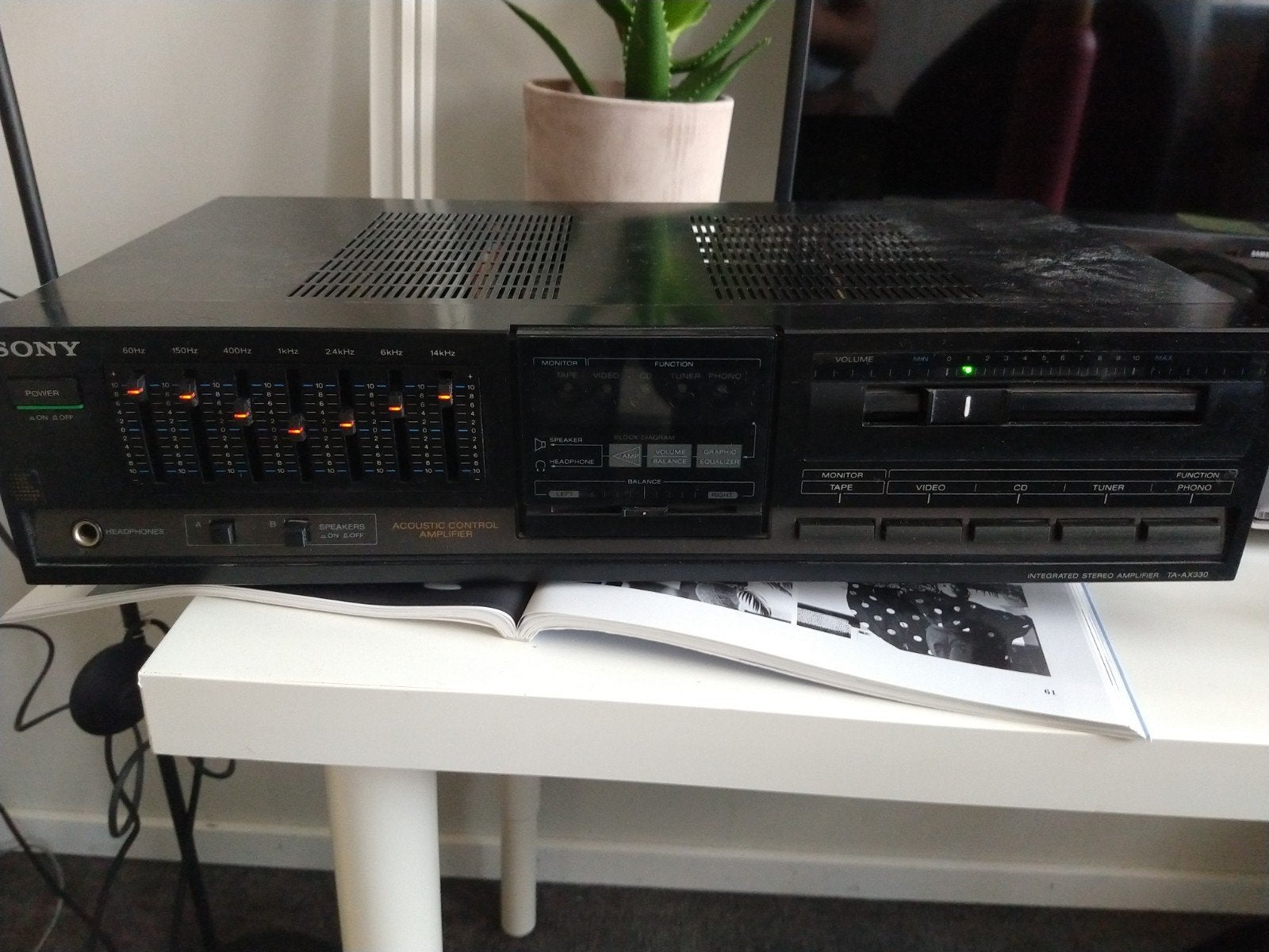 Sony TA-AX330 Versterker, Audio, Tv en Foto, Versterkers en Receivers, Ophalen, Gebruikt, 60 tot 120 watt, Sony