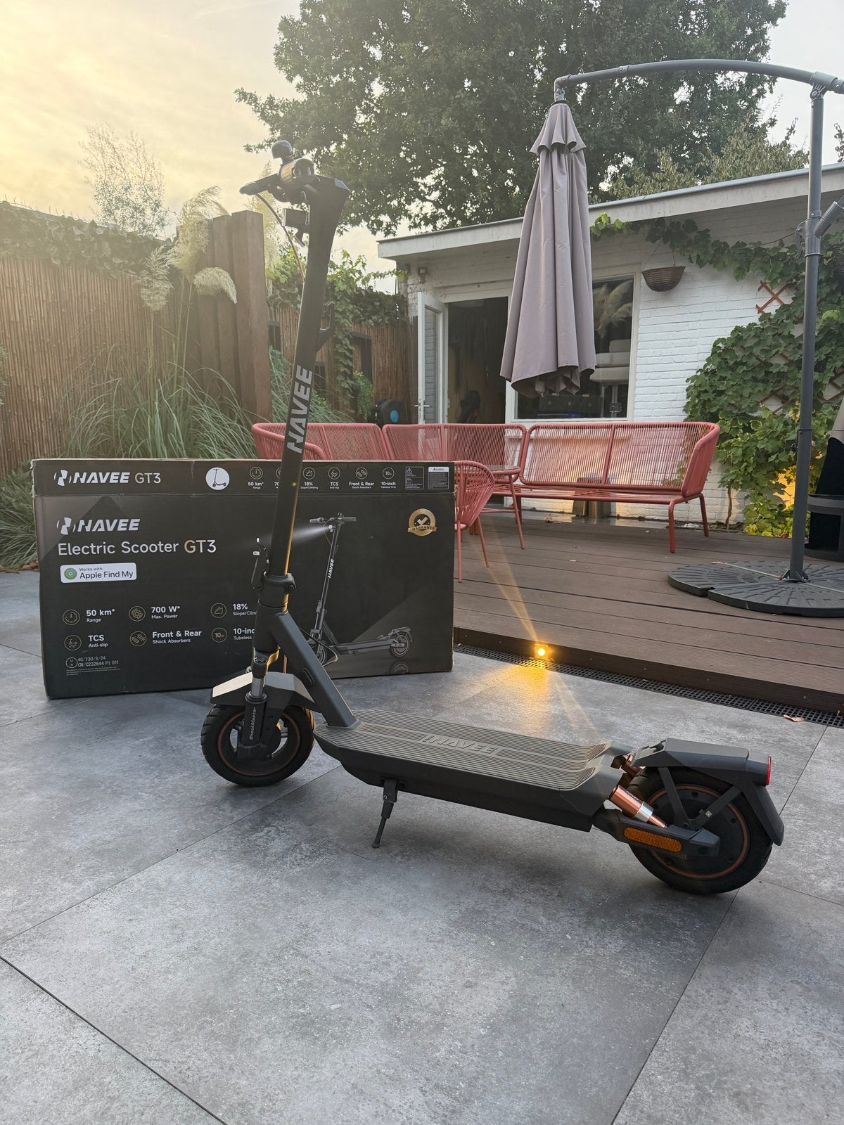 Navee GT3 Elektrische Scooter - Zo goed als nieuw, Fietsen en Brommers, Ophalen of Verzenden, Zo goed als nieuw, Elektrische step (E-scooter)